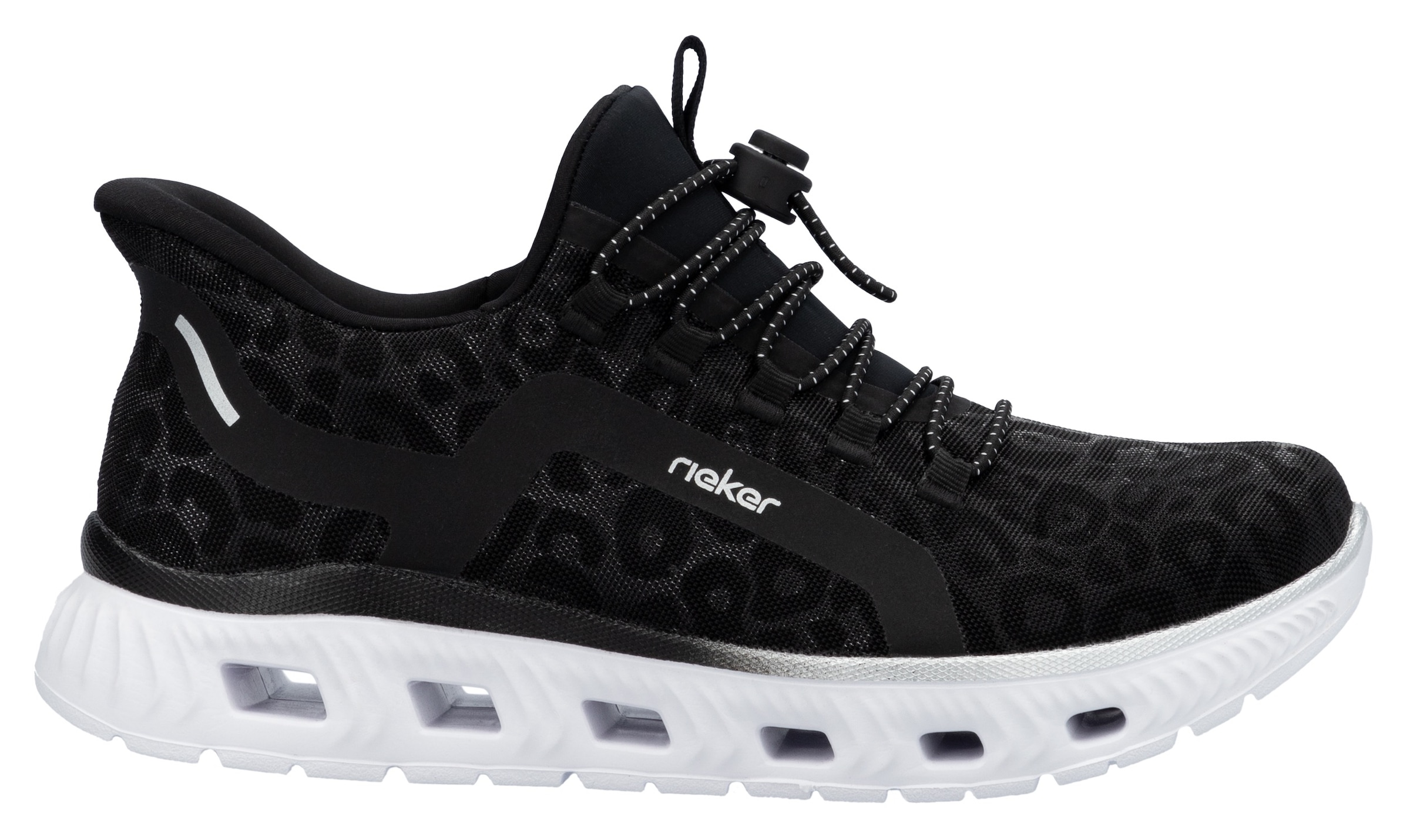 RIEKER Sport Slip-On Sneaker  , Freizeitsneaker, Schlupfschuh in Leo-Optik, mit MemoSoft-Innensohle