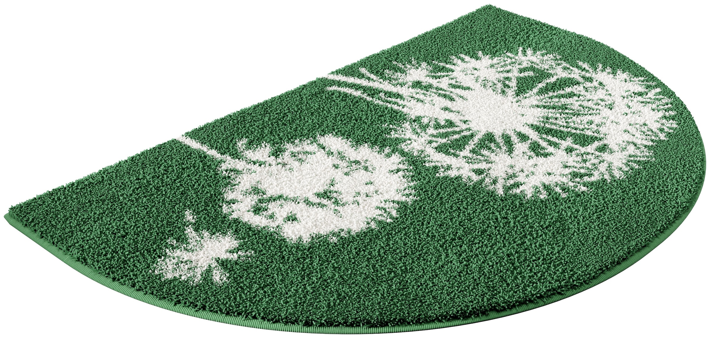 Grund Badematte »Pusteblume, Badvorleger, Badezimmer Teppich, sehr weich«, rutschhemmend beschichtet, schnell trocknend-fussbodenheizungsgeeignet, weiche Haptik, auch als 2-teiliges Set erhältlich, Made in Europe