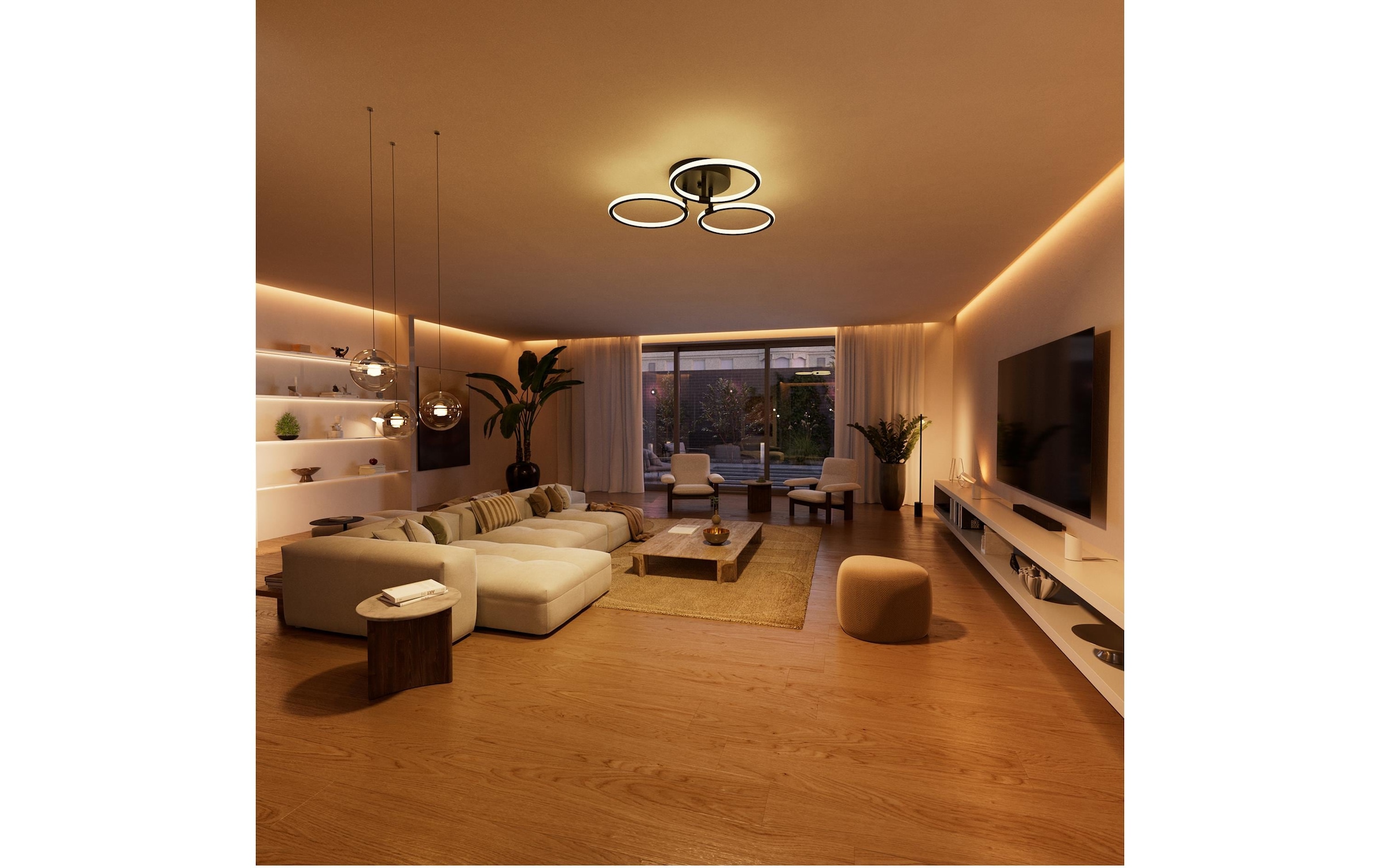 Philips Hue Smart-Home-Steuerelement »Wandschaltermodul, für nicht smarte Lampen (Ein/Aus), Netzbetrieb« 1 Kanal/1C (6A / 1.760 W), App‑ & Sprachsteuerung