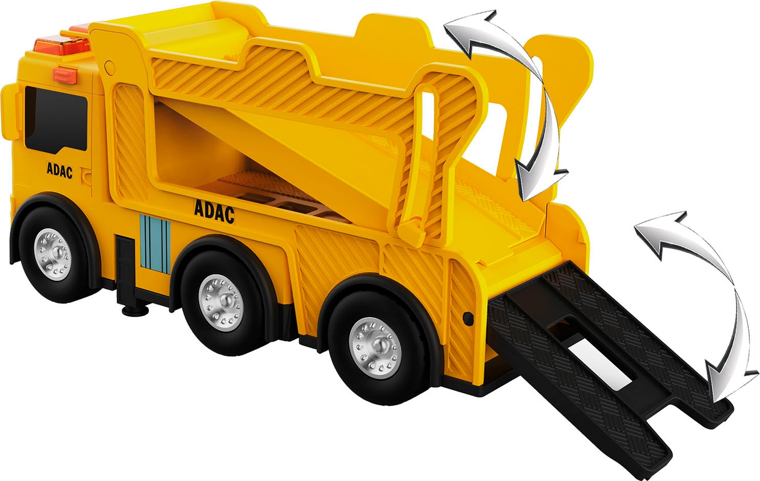 Happy People Spielzeug-Auto »ADAC MAN Autotransporter« inklusive 2 Autos; mit Licht- und Soundeffekt