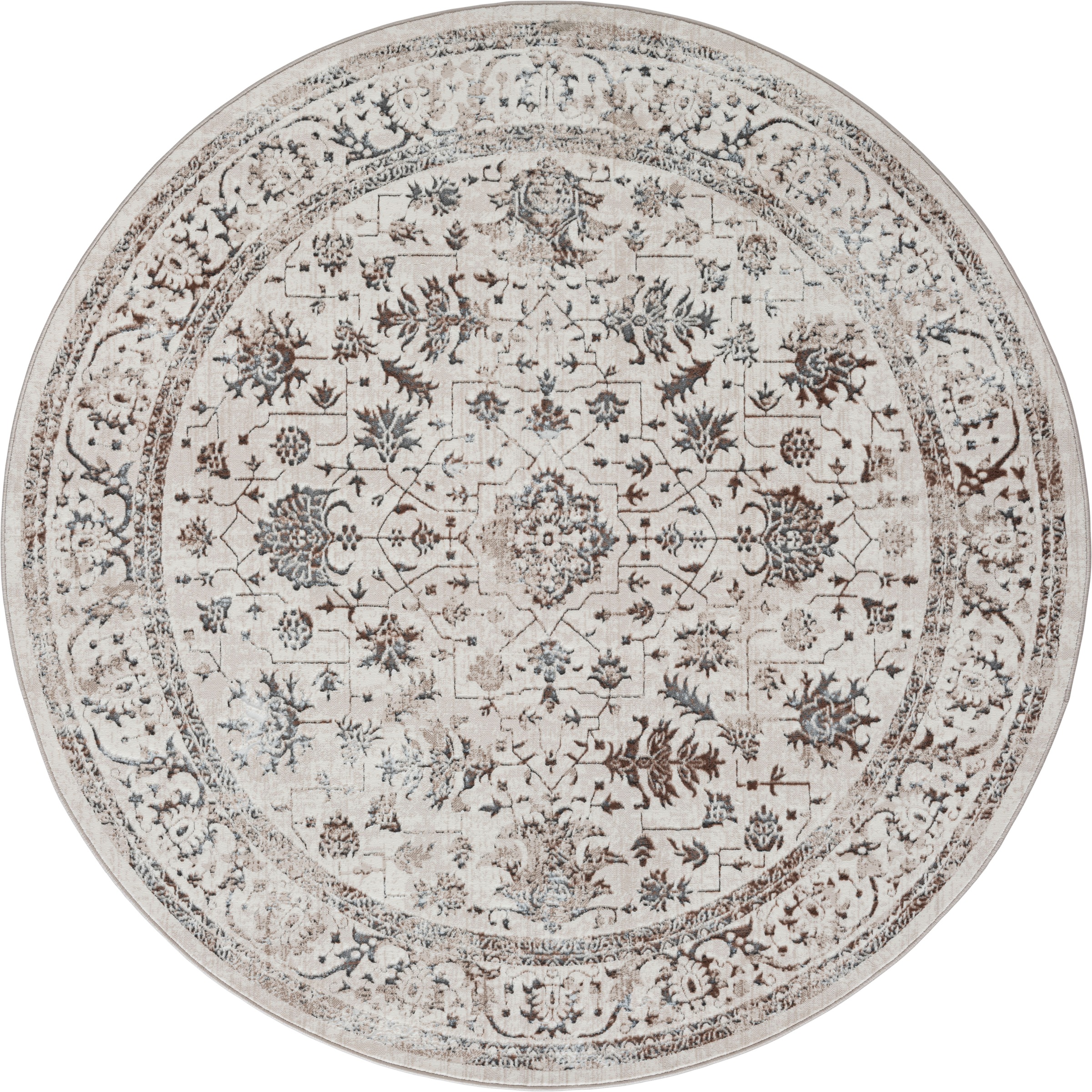 Image of merinos Teppich "Creation 50112" rund 10 mm Höhe elegant, glänzend, Kurzflor, pflegeleicht, Wohnzimmer
