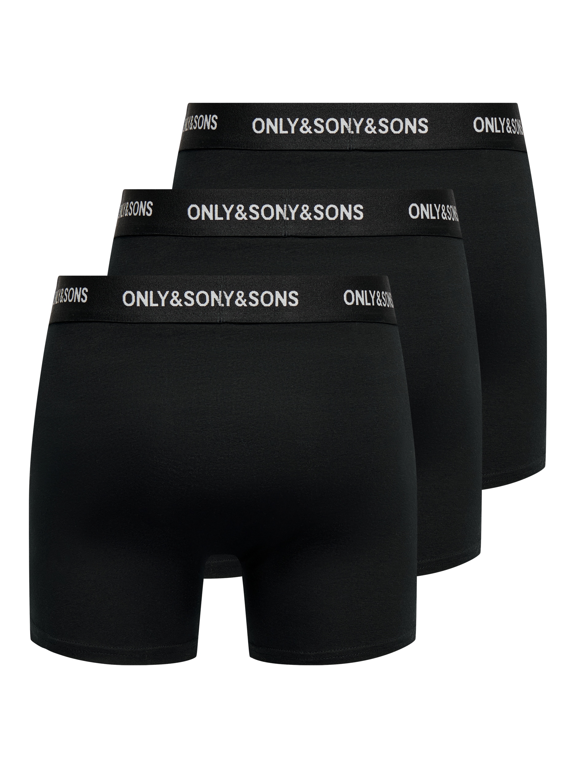 ONLY & SONS Trunk »ONSBASIC SOLID BOXER 3PACK NOOS« Packung, 3 Stk. Baumwollmischung, eng anliegend