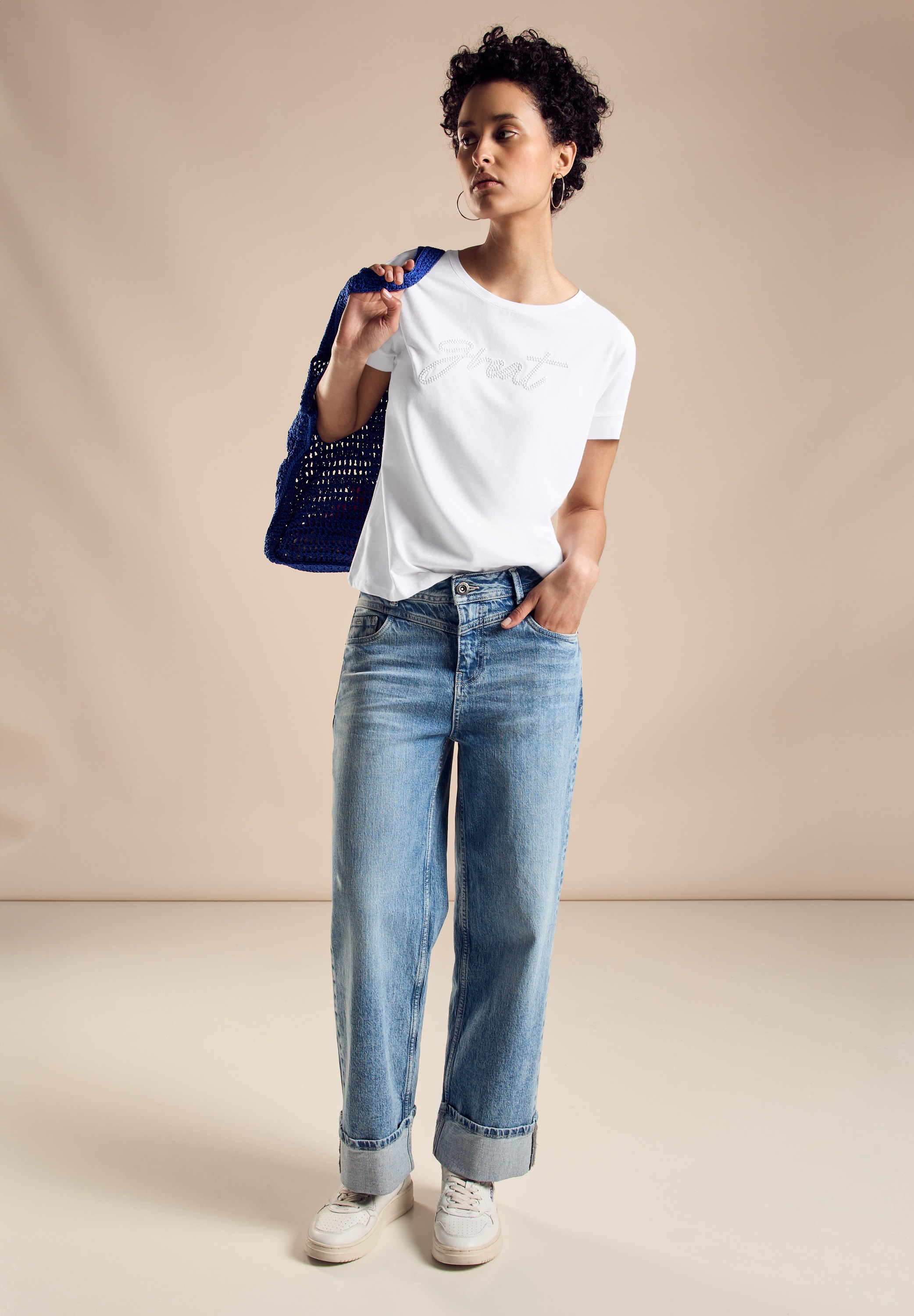 STREET ONE Shirttop, mit Wording