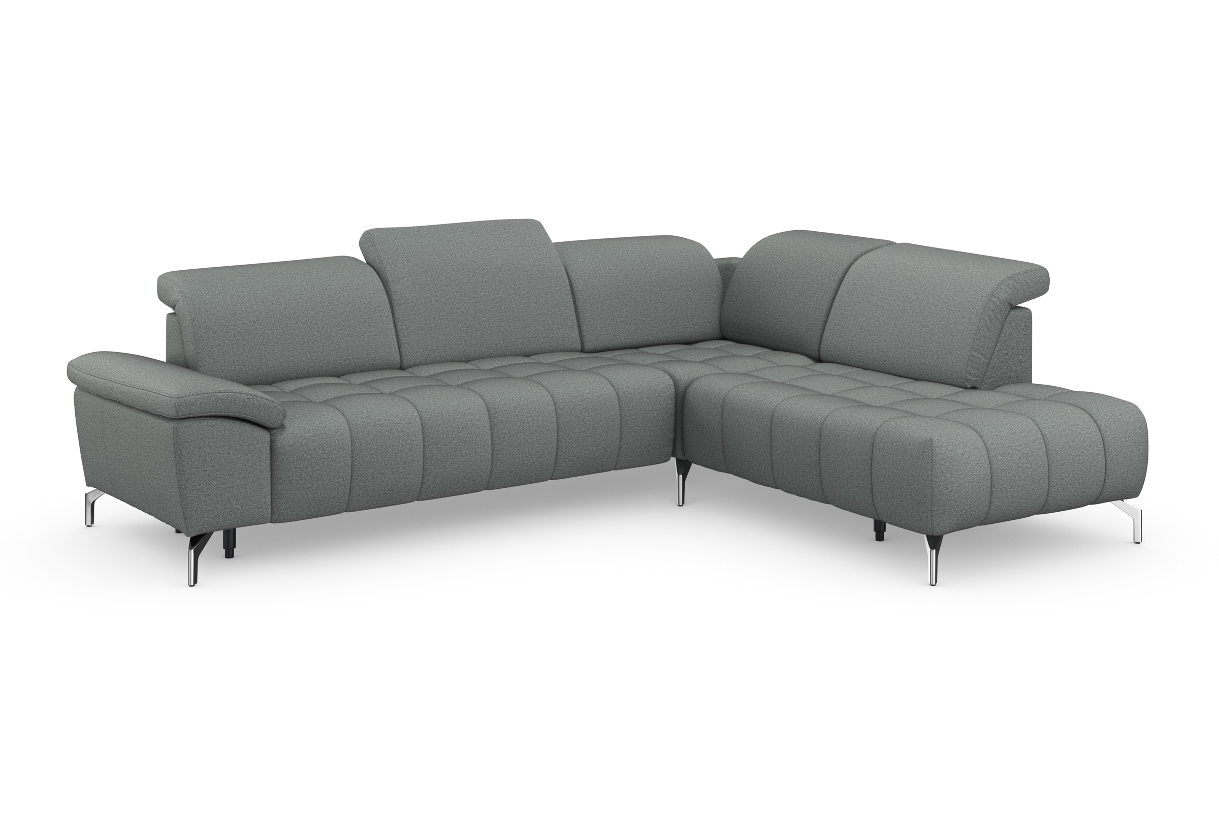 sit&more Ecksofa »Cool L-Form«, wahlweise mit Kopfteilverstellung und Vorziehsitz, motorisch