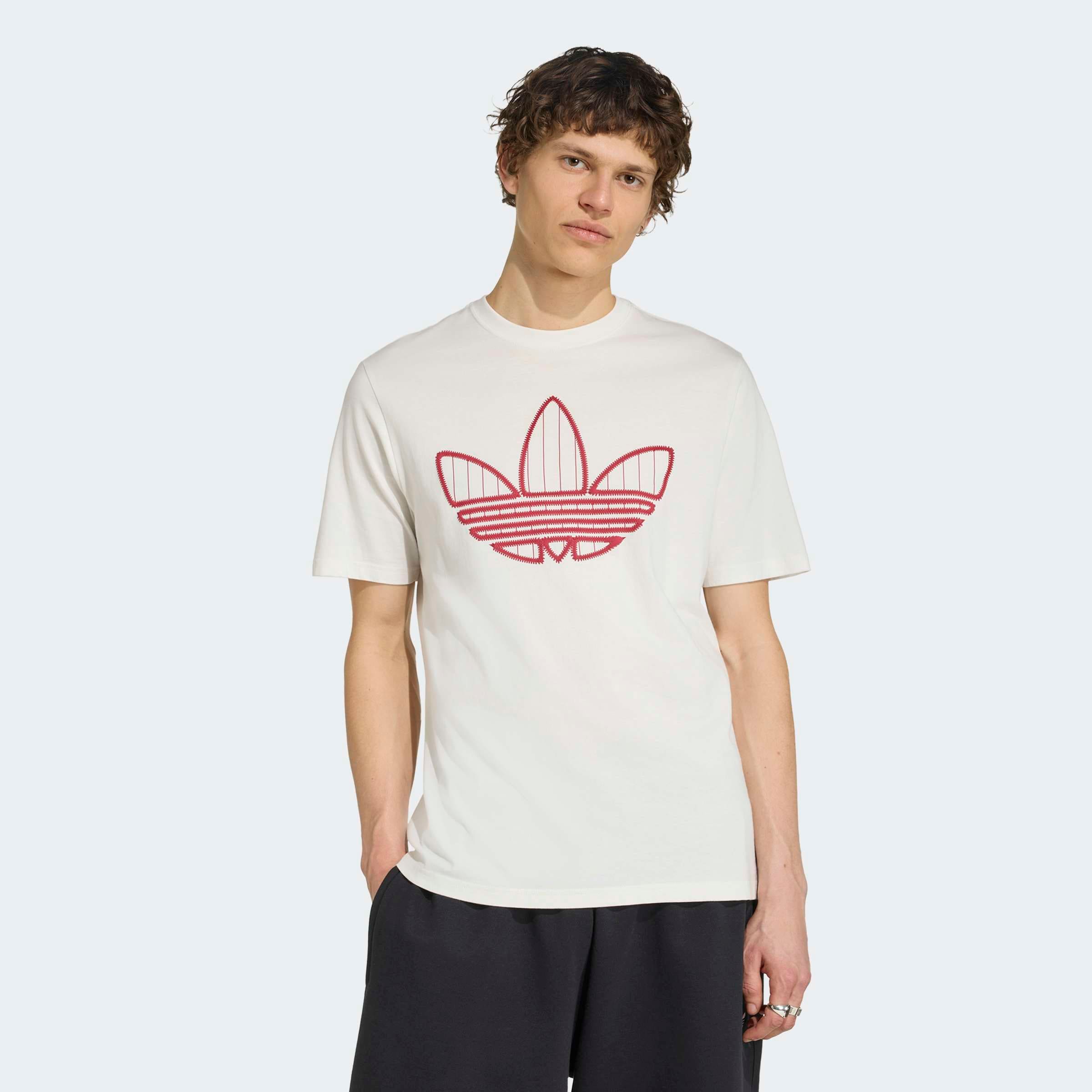 Image of adidas Originals T-Shirt "TREFOIL INFILL" für Erwachsene, mit sportlichem Stil, ohne Verschluss, aus Baumwolle
