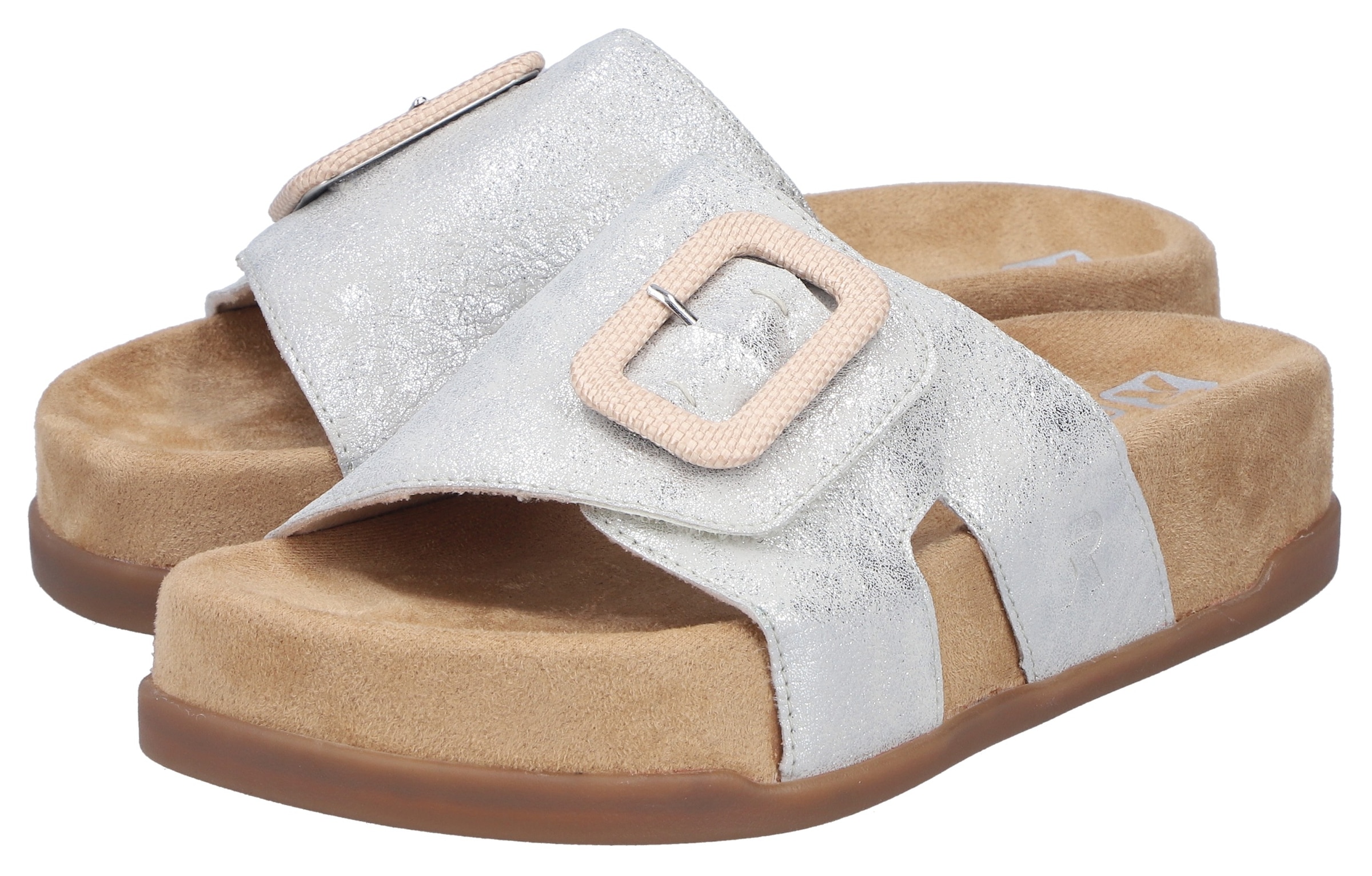 Rieker Pantolette  chaussure d'été, chausson, chaussure de plage avec bride velcro