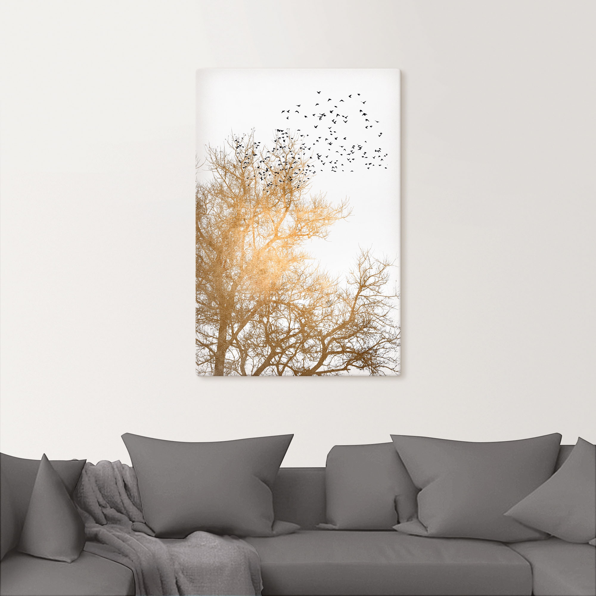 Artland Wandbild »Goldener Himmel«, Himmelsbilder, (1 St.), als Leinwandbild, Poster in verschied. Grössen