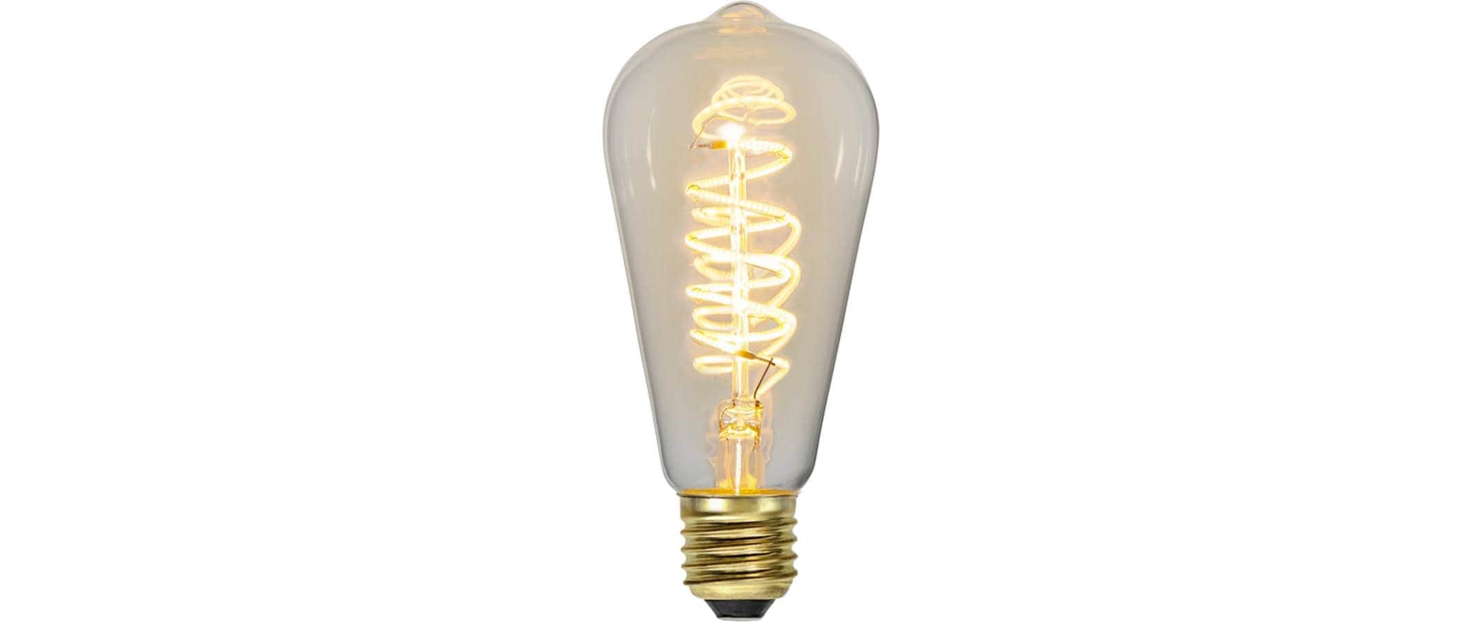   LED-Leuchtmittel »LED Leuchtmittel, E27 ST64 Decoled Spiral Clear 3-step« E27 warmweiss