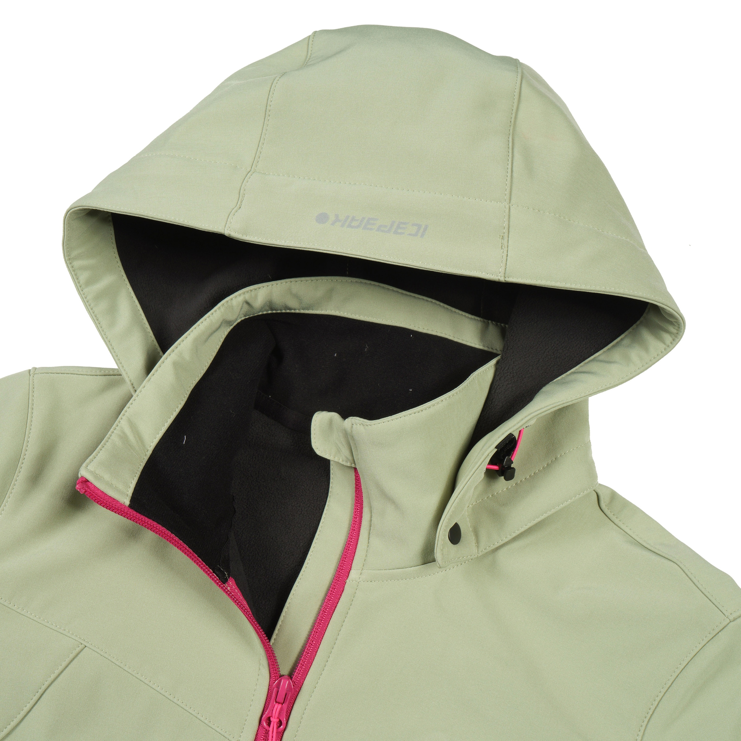 Icepeak Softshelljacke »D SOFTSHELLJACKE BRENHAM«, mit Kapuze, mit hohem Stehkragen