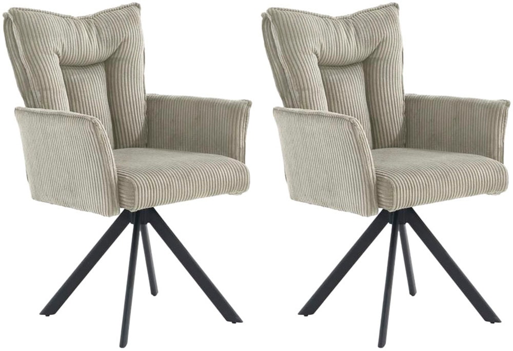 Jockenhöfer Gruppe Chaise pivotante »Marc (Set, 2 St.)« (Ensemble) 2 cuisinclut fonction pivotante (360°), ressorts ensachés, supporte jusqu’à 150kg