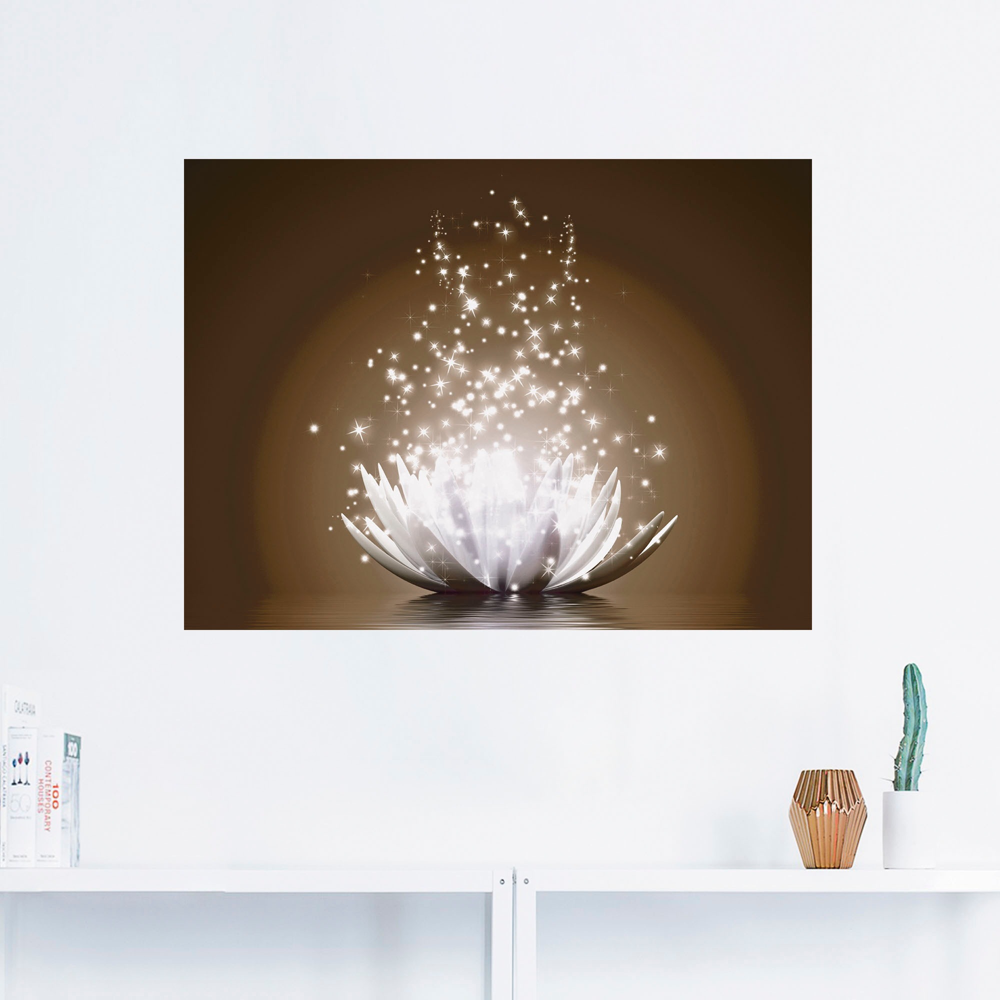 Artland Wandbild »Magie der Lotus-Blume«, Blumen, (1 St.), als Leinwandbild, Poster, Wandaufkleber in verschied. Grössen