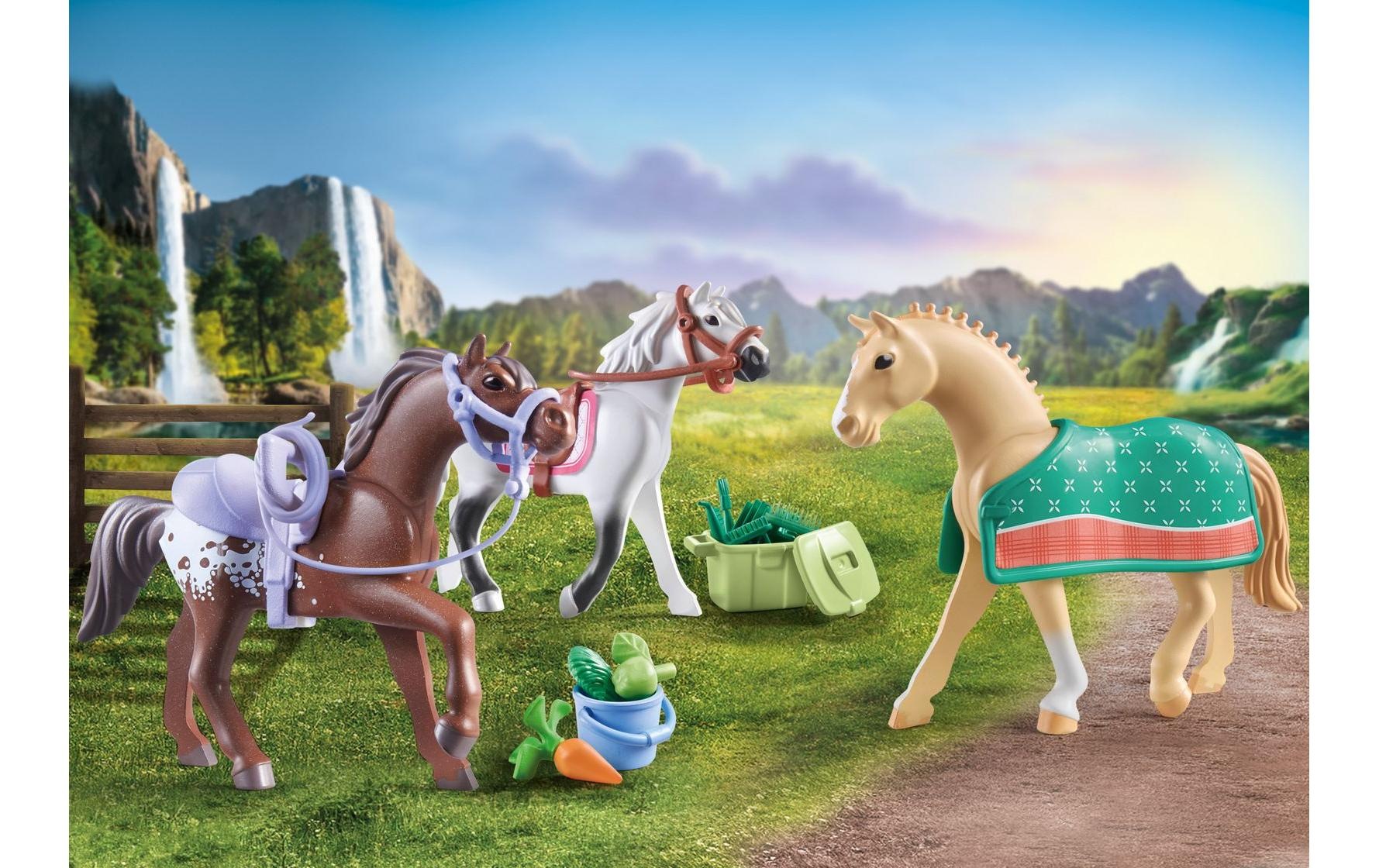 Playmobil® Spielbausteine »Horses of Waterfall Morgan Quarter & Shagya Araber 71356«