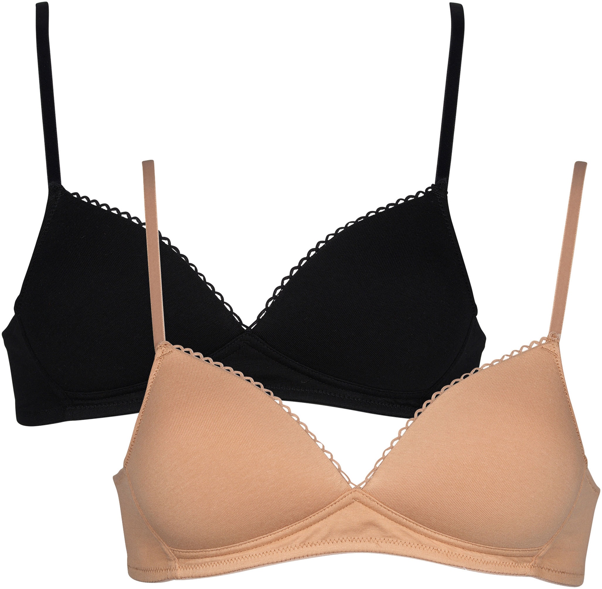 Image of My Basic Bügelloser BH Triangel-Schnitt, leicht wattierte Cups, mit Bordüre