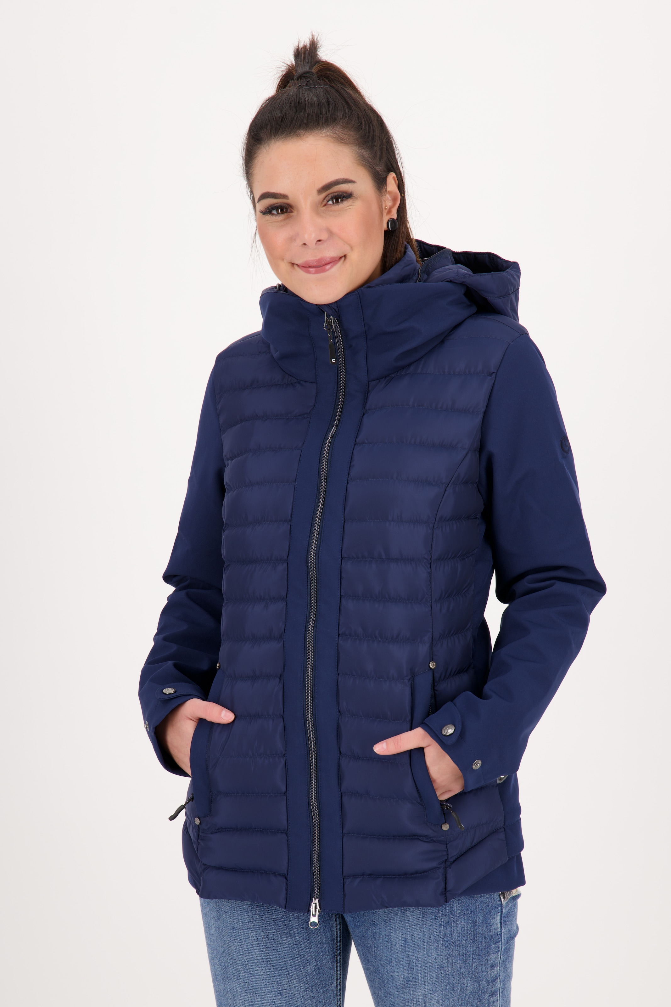 Image of DEPROC Active Steppjacke "GILMOUR AIMEE Women" mit Kapuze auch in Grossen Grössen erhältlich