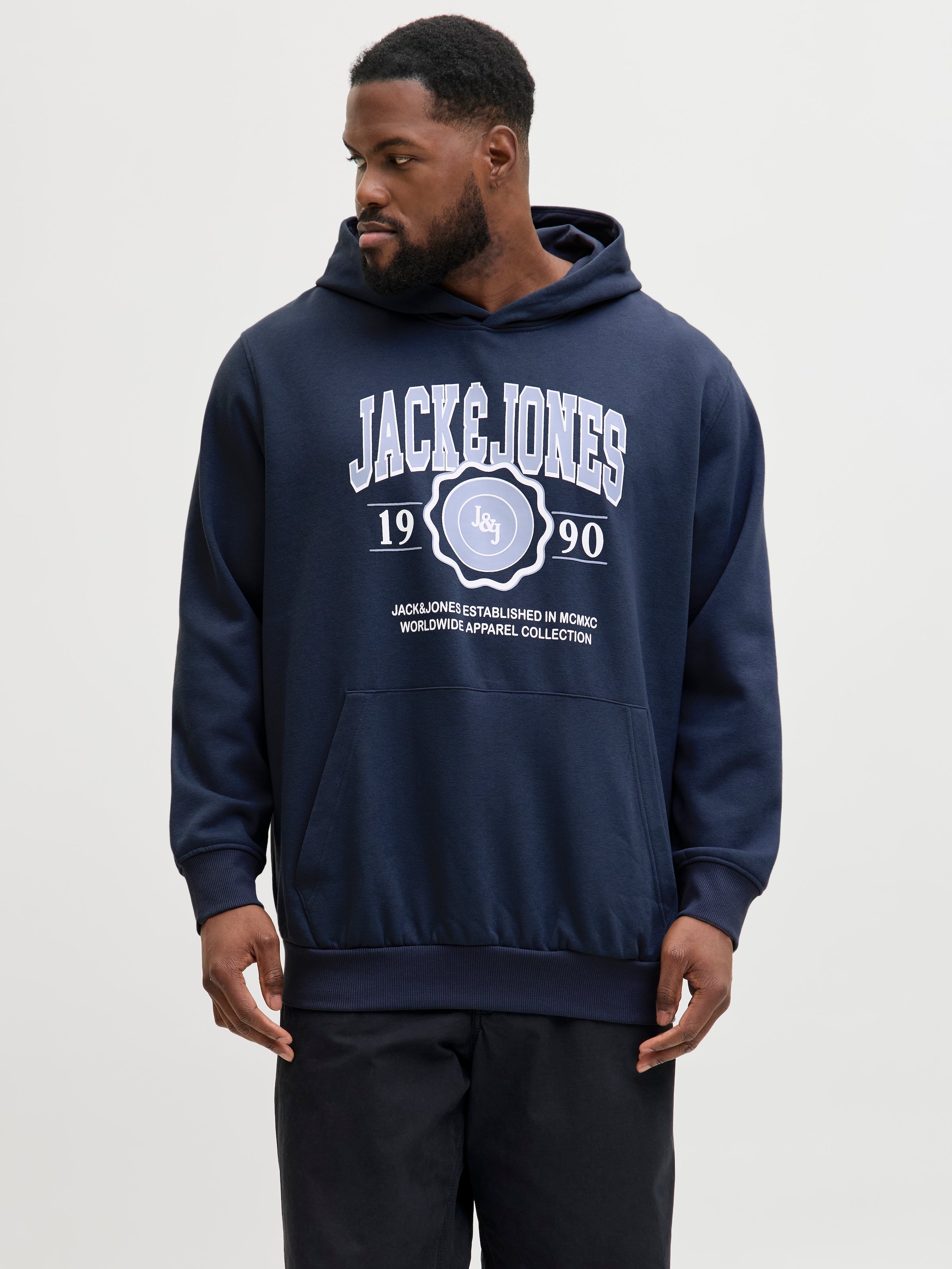 Image of Jack & Jones PlusSize Kapuzensweatshirt "JJMAKO SWEAT HOOD PLS"
