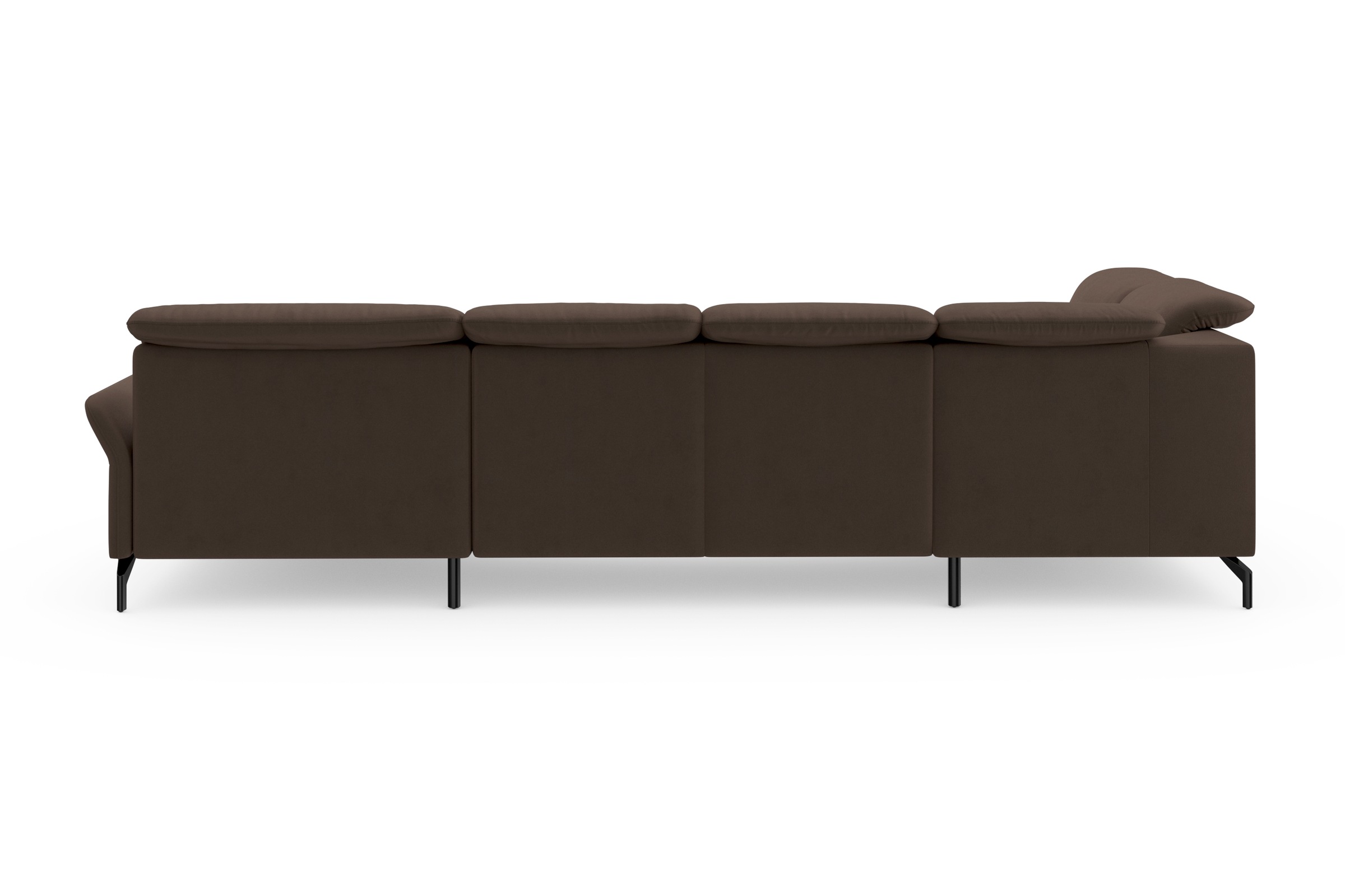 sit&more Wohnlandschaft »Fashion U-Form«, wahlweise mit Kopfteilverstellung, Vorziehsitz, motorisch, Metallfüsse