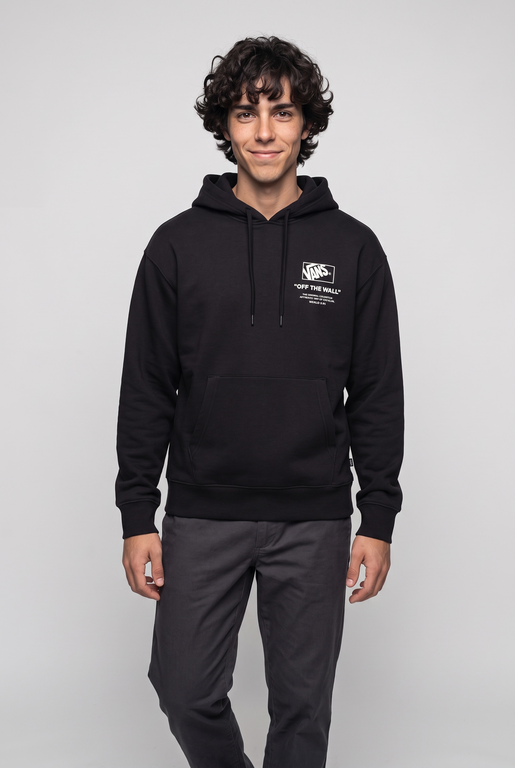 Image of Vans Kapuzensweatshirt "STACKED HI PULLOVER", sportlicher Stil, mit Rundhalsausschnitt, aus Baumwolle und Polyester