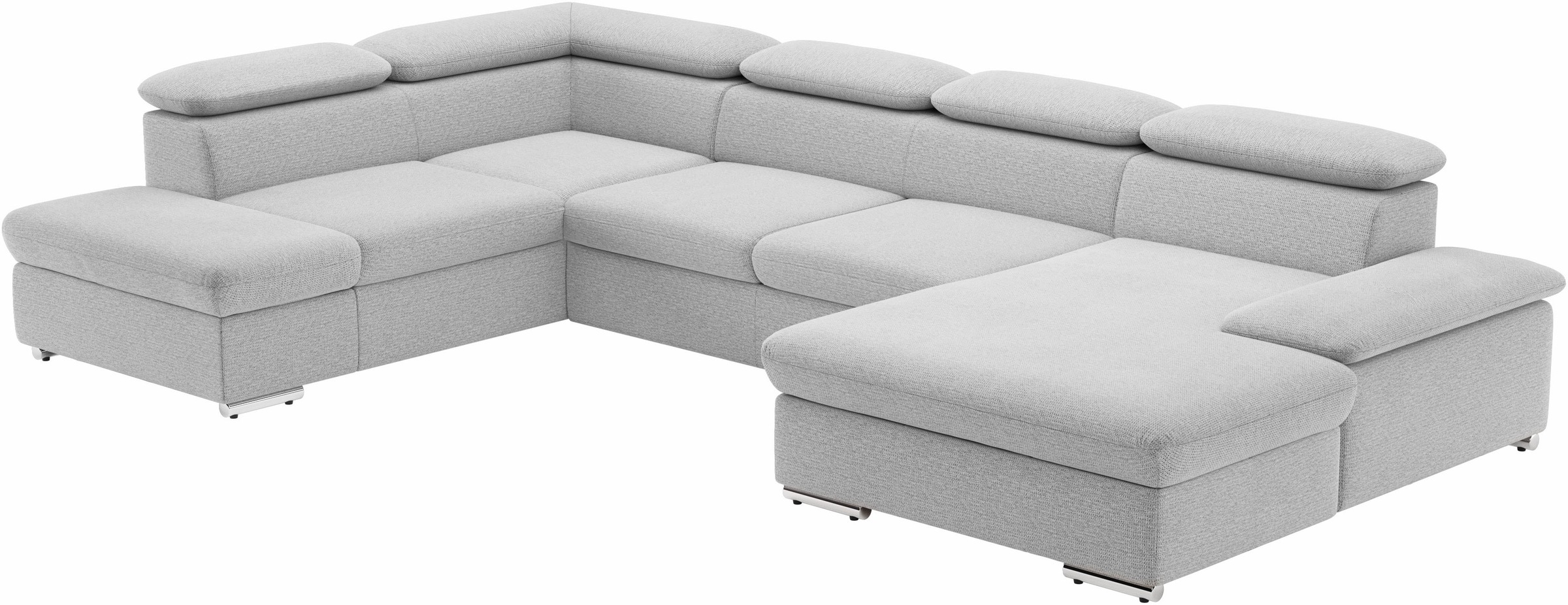 sit&more Paysage de salon »Valantine U-Form, B: 349 cm« mit Arm- & Kopfteilverstellung, optional mit Bettfunktion