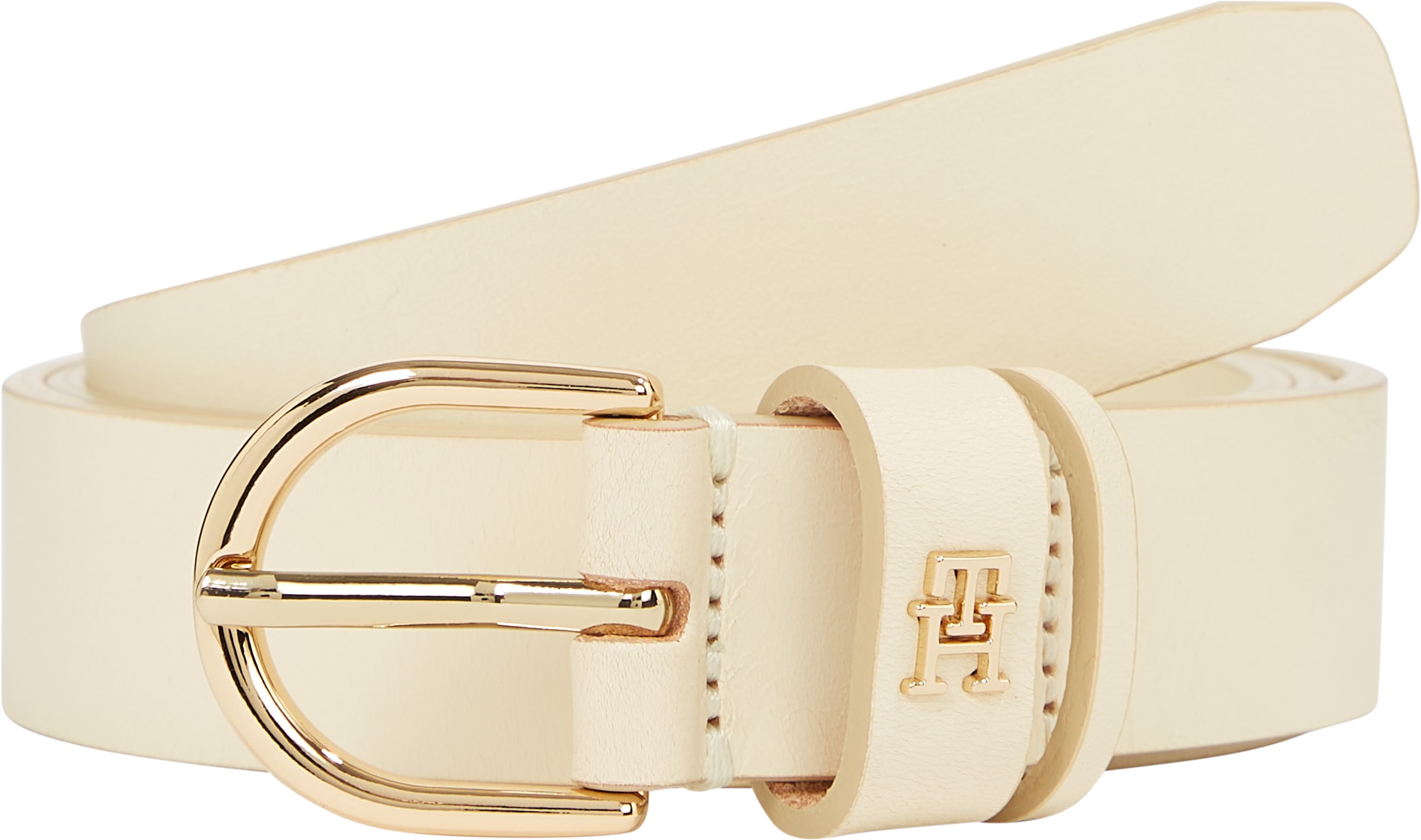 Tommy Hilfiger Ledergürtel »ESSENTIAL EFFORTLESS 2.5«, Logoemblem, weiche Haptik, ovale Einfachdornschliesse
