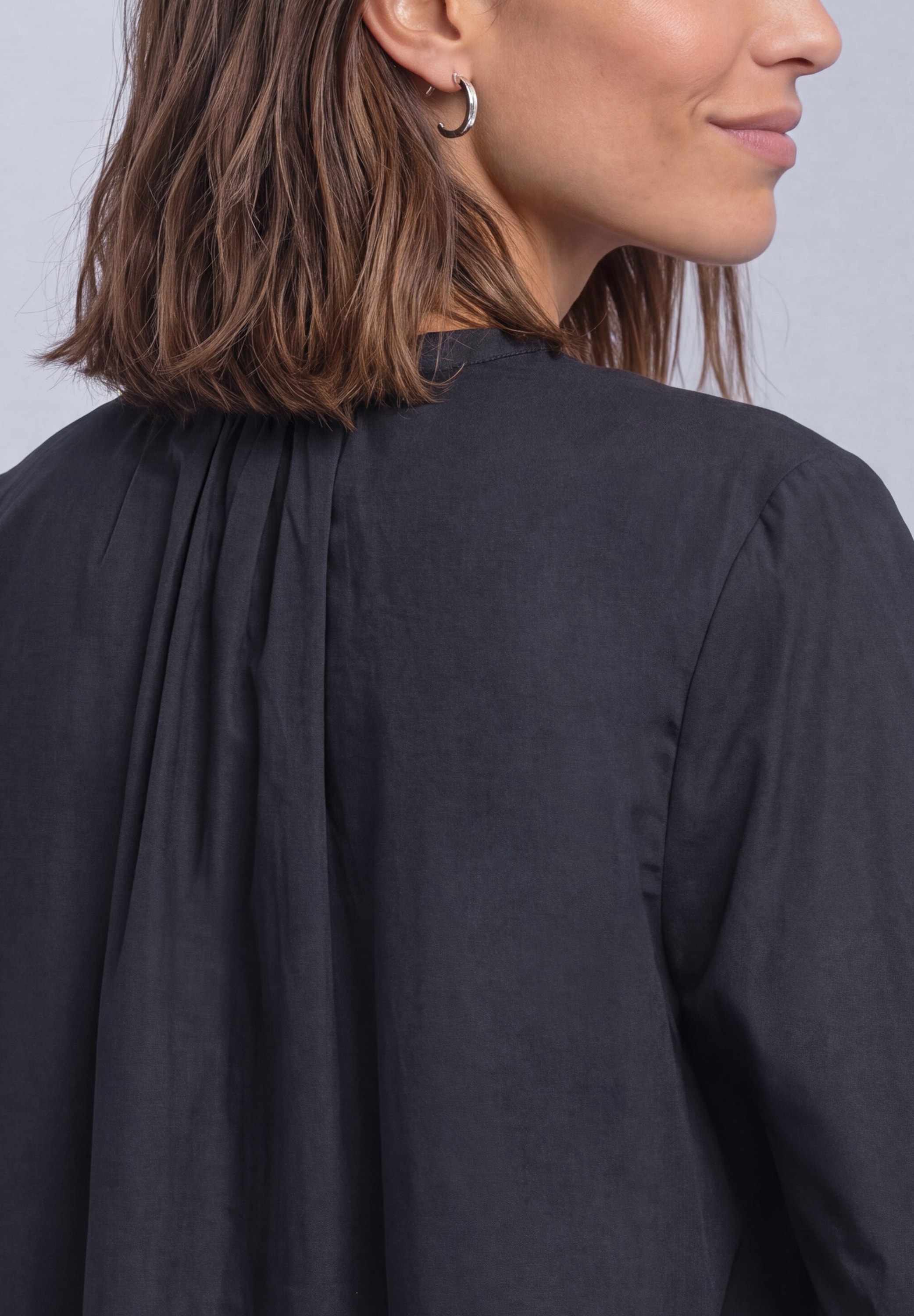 STREET ONE Schlupfbluse 3/4-Arm Sommerbluse mit Split Neck
