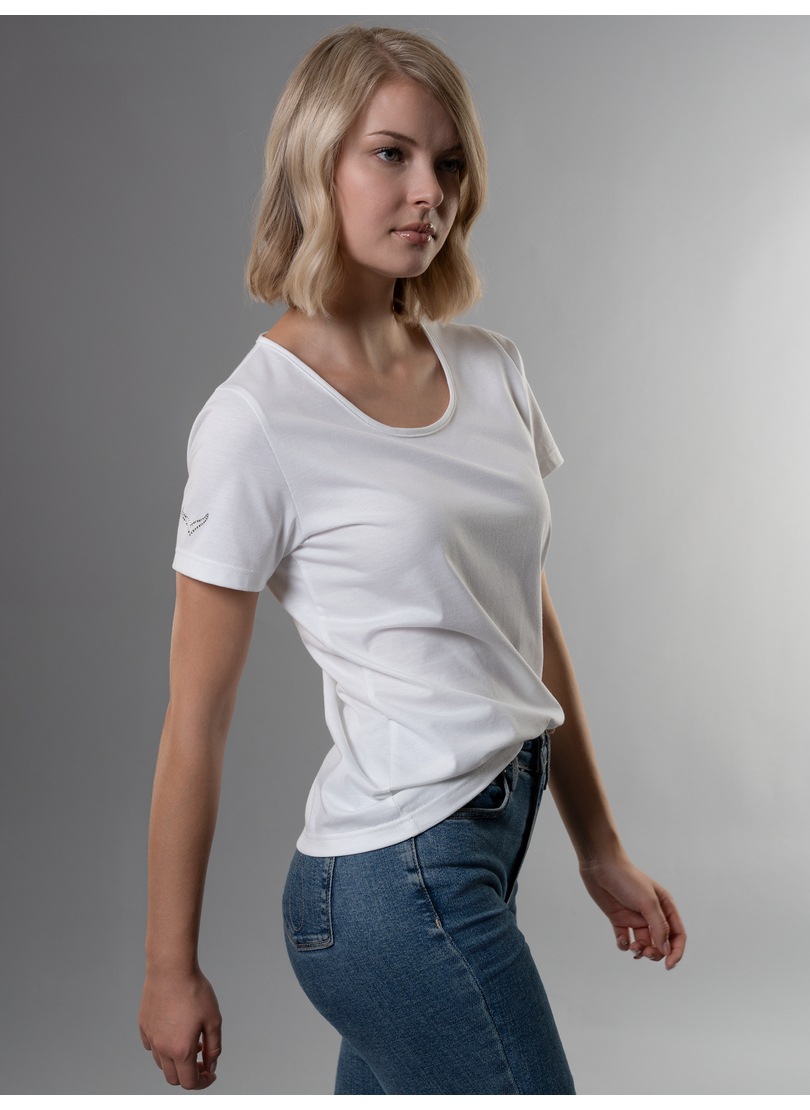 ♕ Trigema T-Shirt »TRIGEMA T-Shirt Kristallsteinen« auf mit DELUXE Baumwolle versandkostenfrei