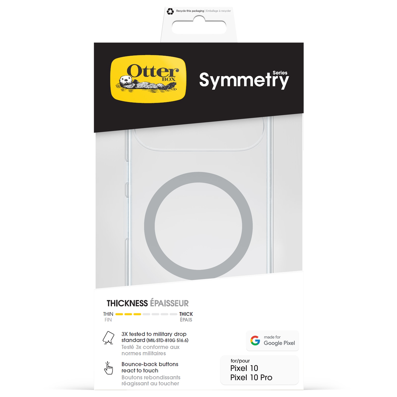 Otterbox Handyhülle »Symmetry Series Case für Google Pixel 10/10 Pro« Google Pixel 10 | Google Pixel 10 Pro Backcover, Schutzhülle, Handyschutzhülle, Case, Schutzcase, stossfest