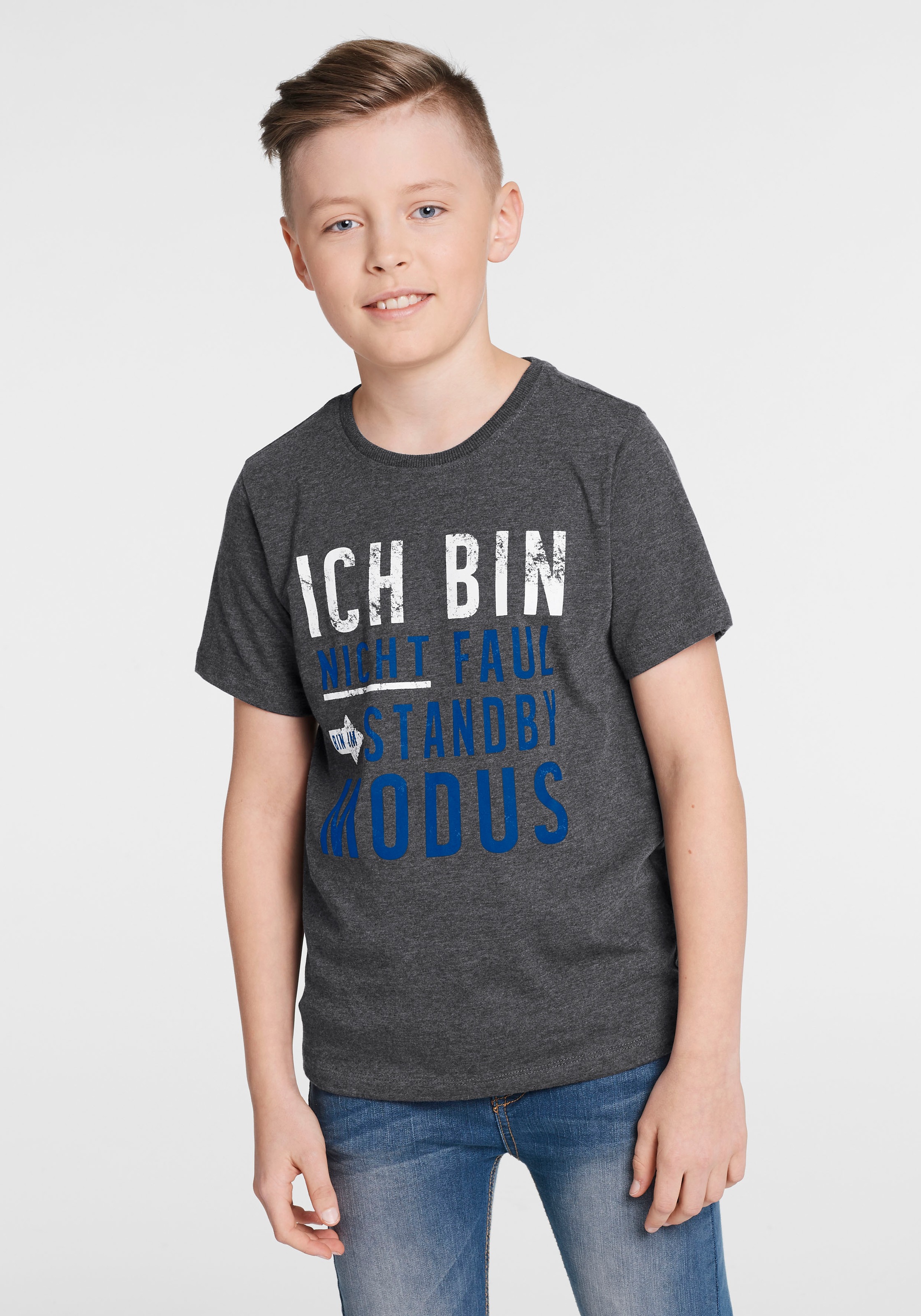 Image of KIDSWORLD T-Shirt »ICH BIN NICHT FAUL...« bei Ackermann Versand Schweiz