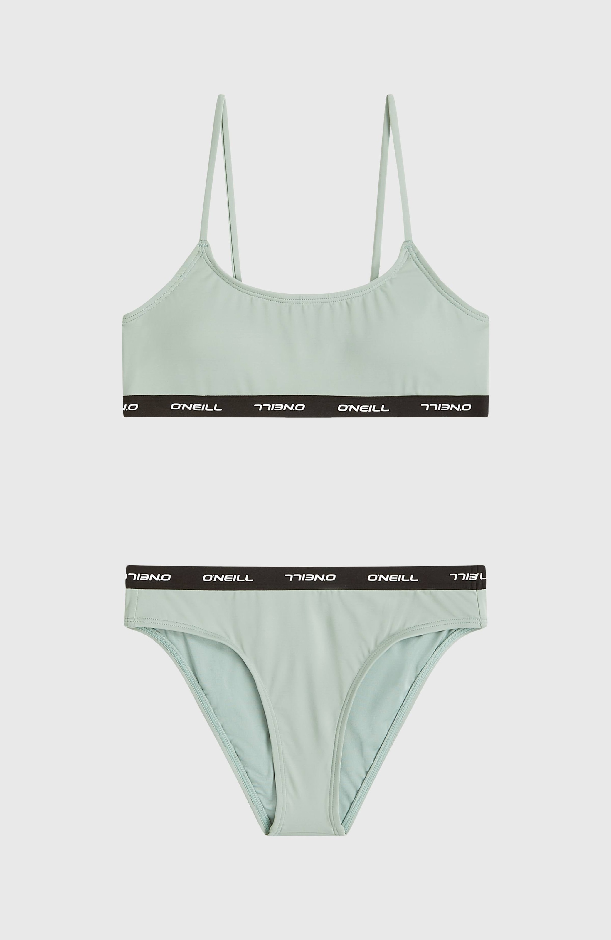 Image of ONeill Bandeau-Bikini "ONEILL SPORT BIKINI SET" 2 Stk. Bralette-Oberteil, elastischer Bund mit Logostreifen, feste Träger