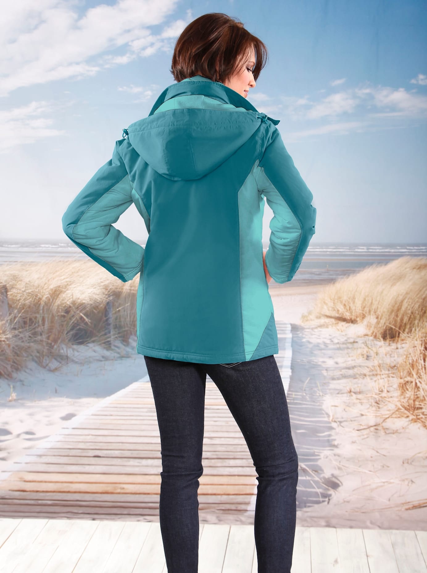 Funktionsjacke, mit Kapuze