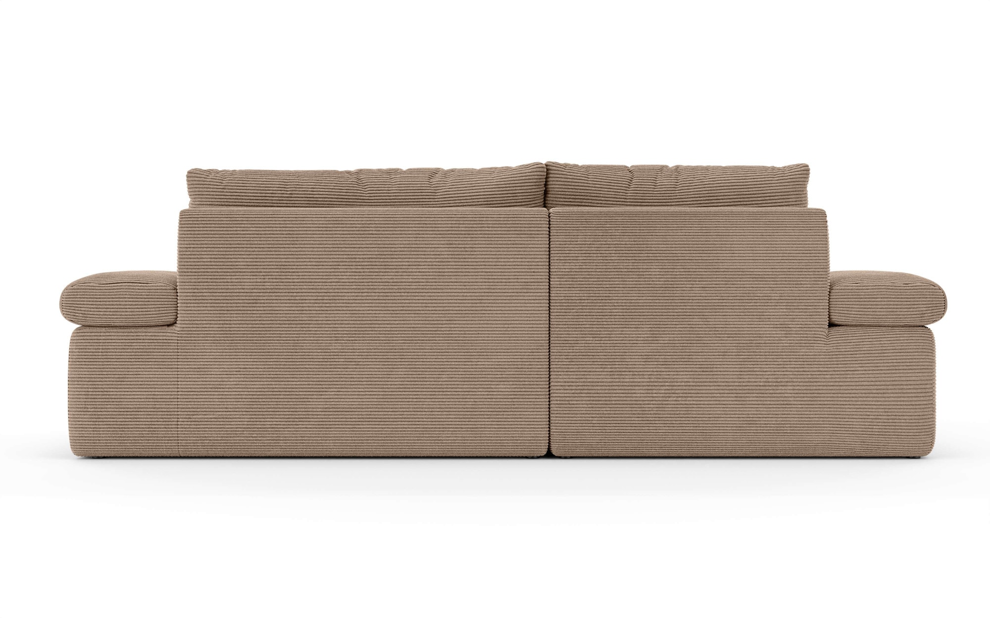 Home affaire Ecksofa »ALVERIE mit Recamiere, moderne Steppung, Masse: B/T/H 274/203/106 cm«, L-Form mit Wellenunterfederung, mit 4 Rückenkissen, pflegeleicht Stoff