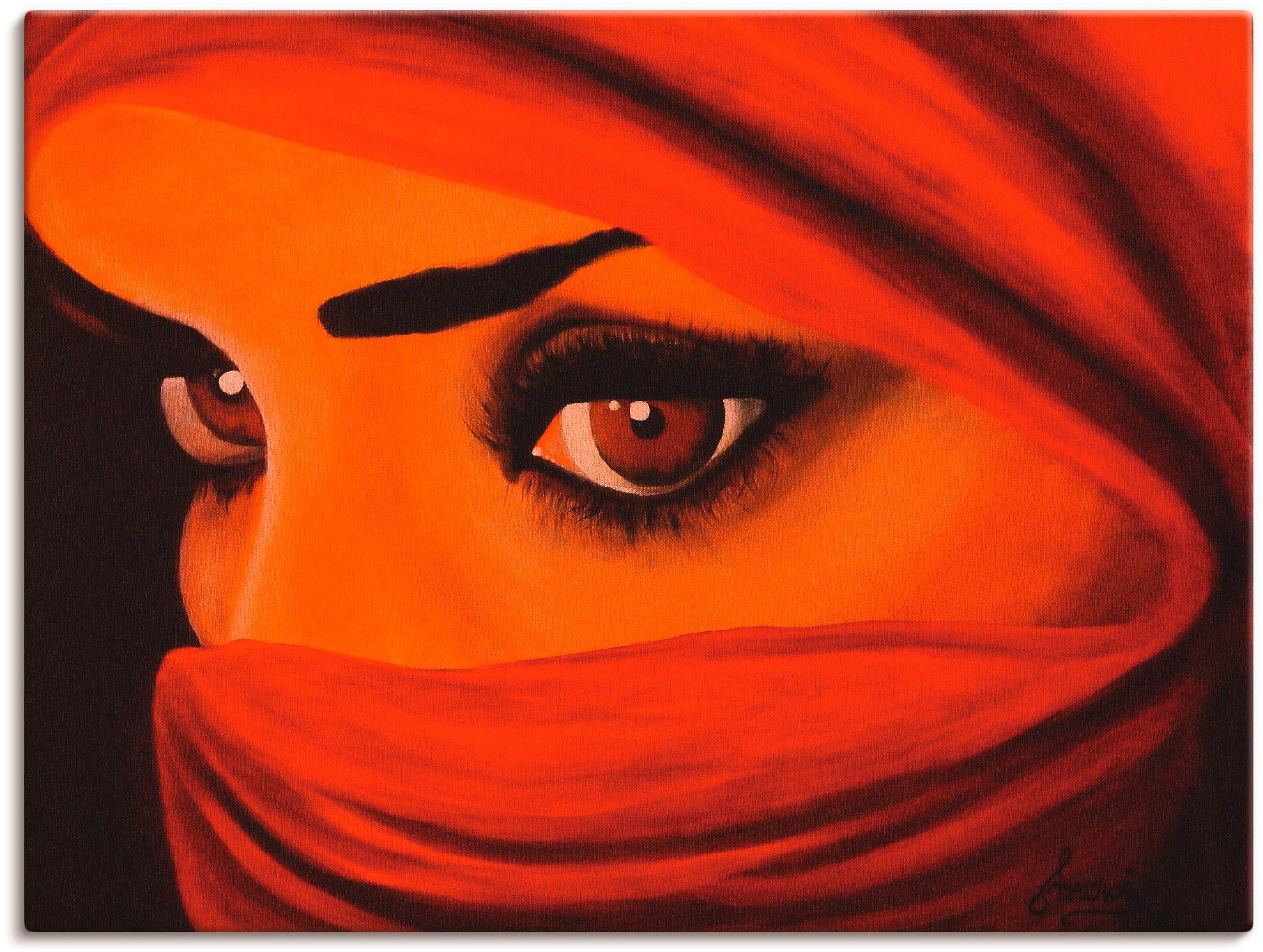 Artland Wandbild »Tuareg-Die von Gott Verlassene«, Frau, (1 St.), als Leinwandbild, Poster in verschied. Grössen