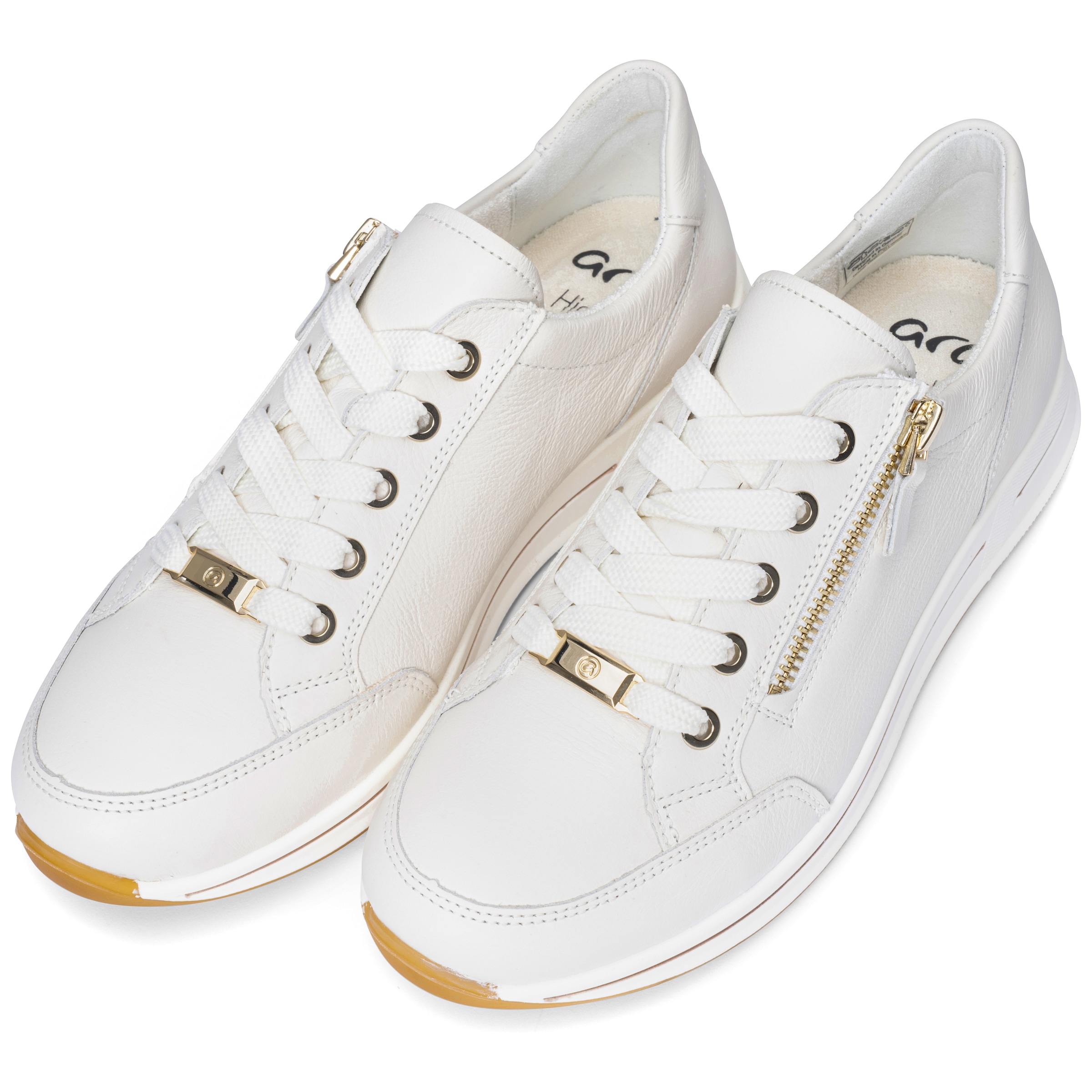 Ara Sneaker »OSAKA«  Freizeitschuh, Halbschuh, Schnürschuh mit Reissverschluss, H-Weite