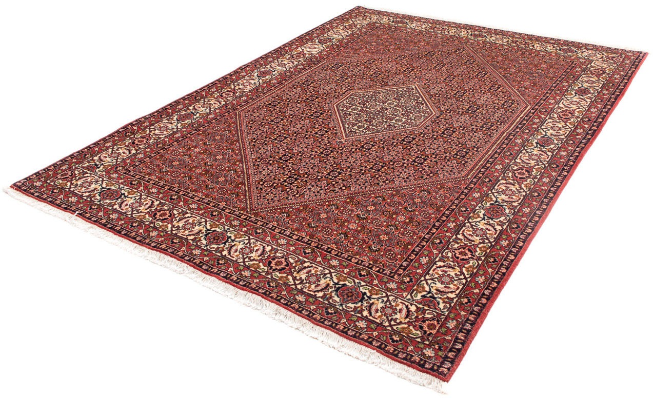 Image of morgenland Orientteppich »Perser - Bidjar - 246 x 171 cm - hellrot«, rechteckig, 15 mm Höhe, Wohnzimmer, Handgeknüpft, Einzelstück mit Zertifikat bei Ackermann Versand Schweiz