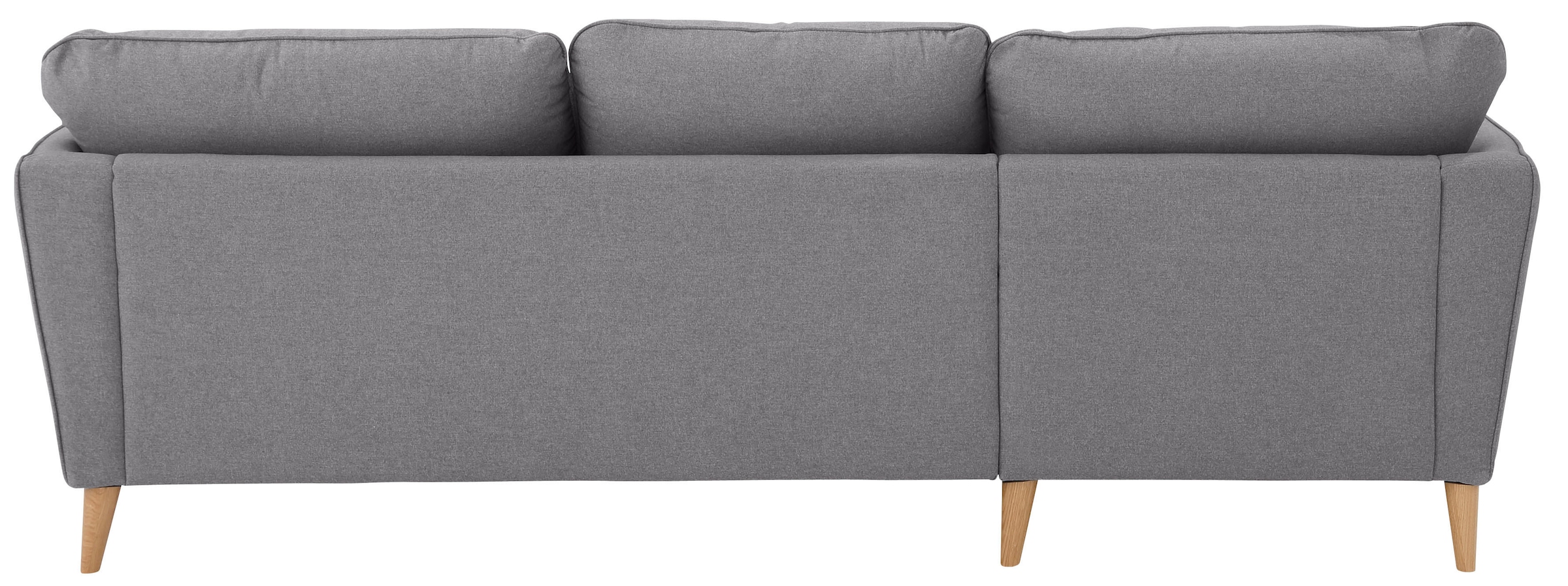 Home affaire Ecksofa »MARSEILLE (242/152cm),L-Form, Rec. rechts/links« Massivholzbeine Eiche, Landhausstil, Wellenunterfederung