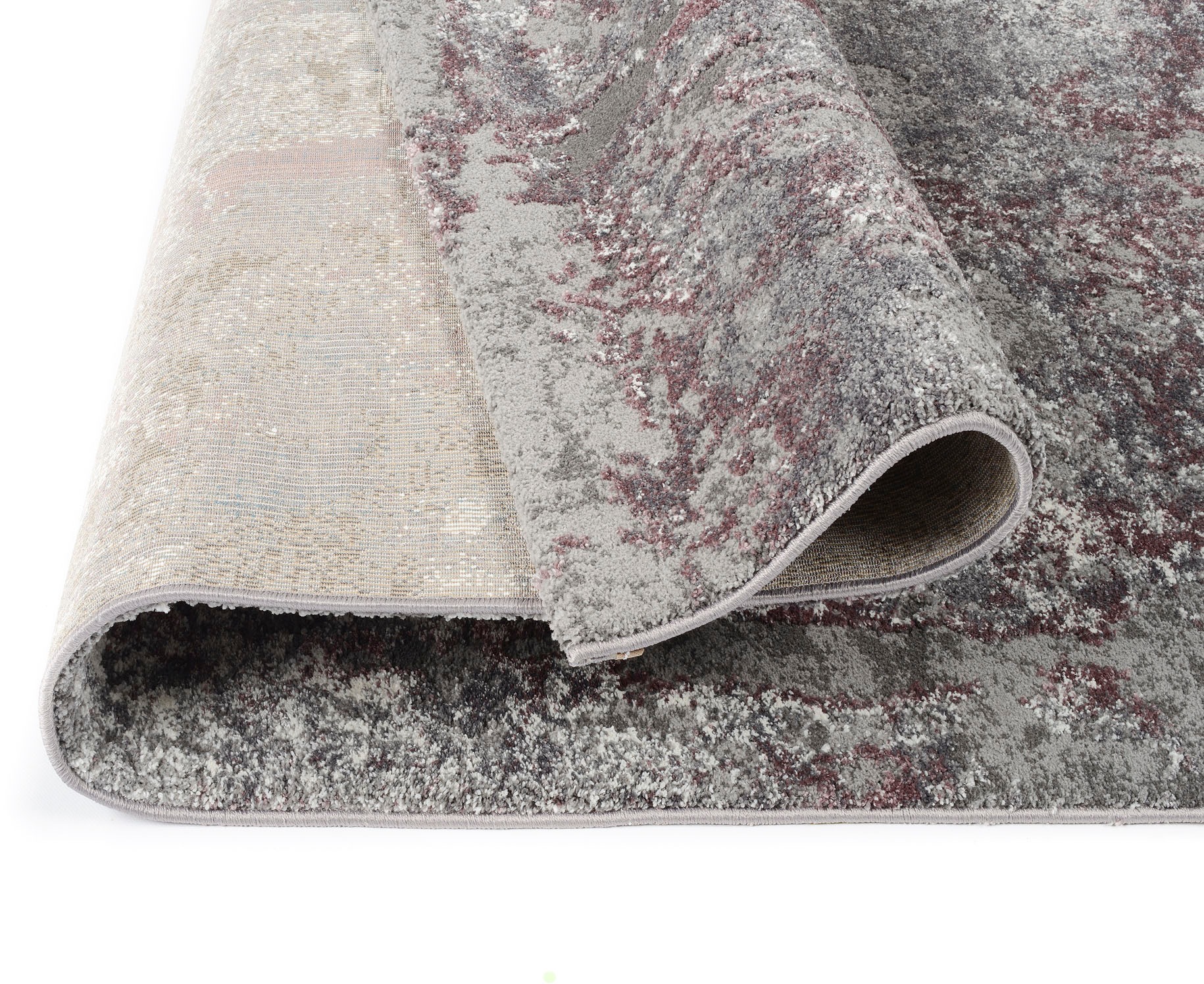 Image of OCI DIE TEPPICHMARKE Teppich "JUWEL LIRAY" rund 20 mm Höhe Kurzflor, Wohnzimmer, Marmor Optik, Hoch Tief Effekt