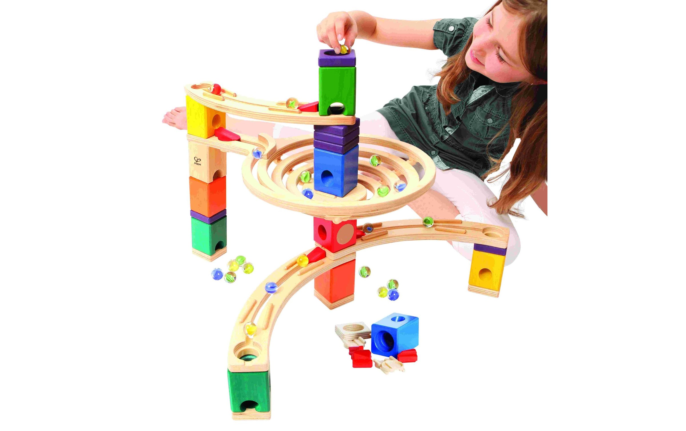 Hape Kugelbahn »Quadrilla: The Round«, (90 tlg.)