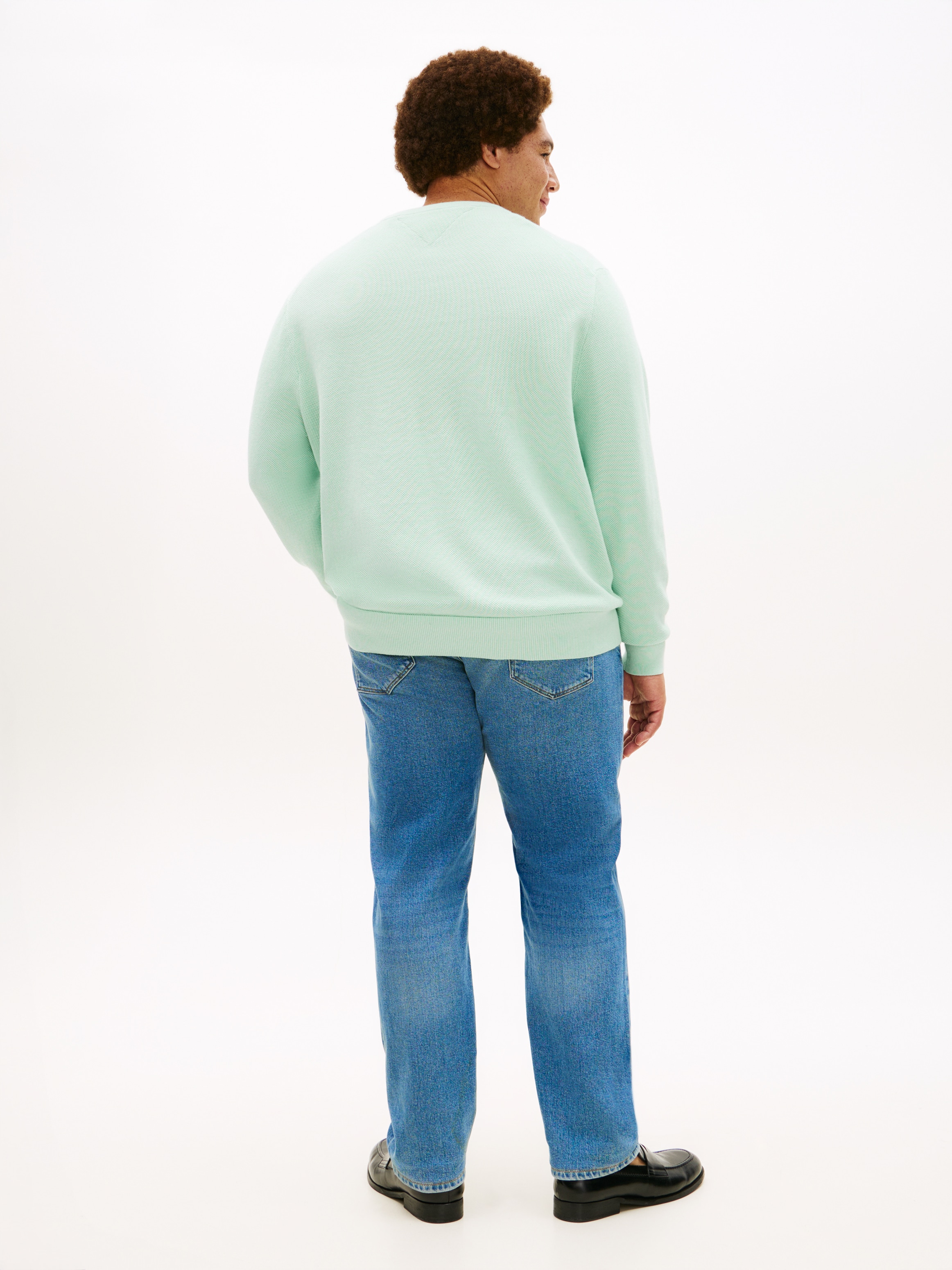 Tommy Hilfiger Big & Tall Pull à col rond »ESSENTIAL STRUCTURE CREW NECK« grandes tailles, coupe régulière