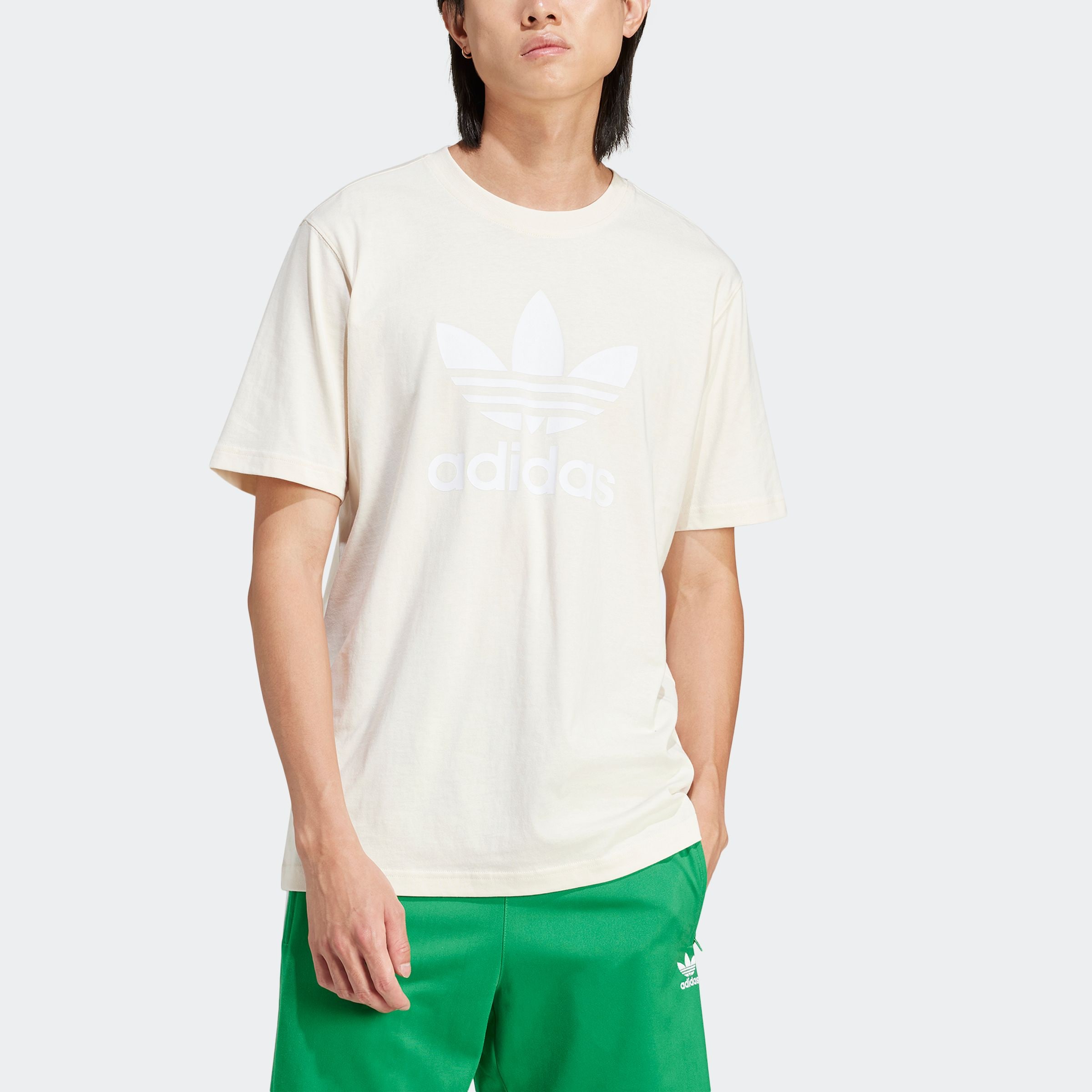 adidas Originals T-Shirt »TREFOIL T-SHIRT«, Basic Shirt mit grossem Trefoil Logoprint