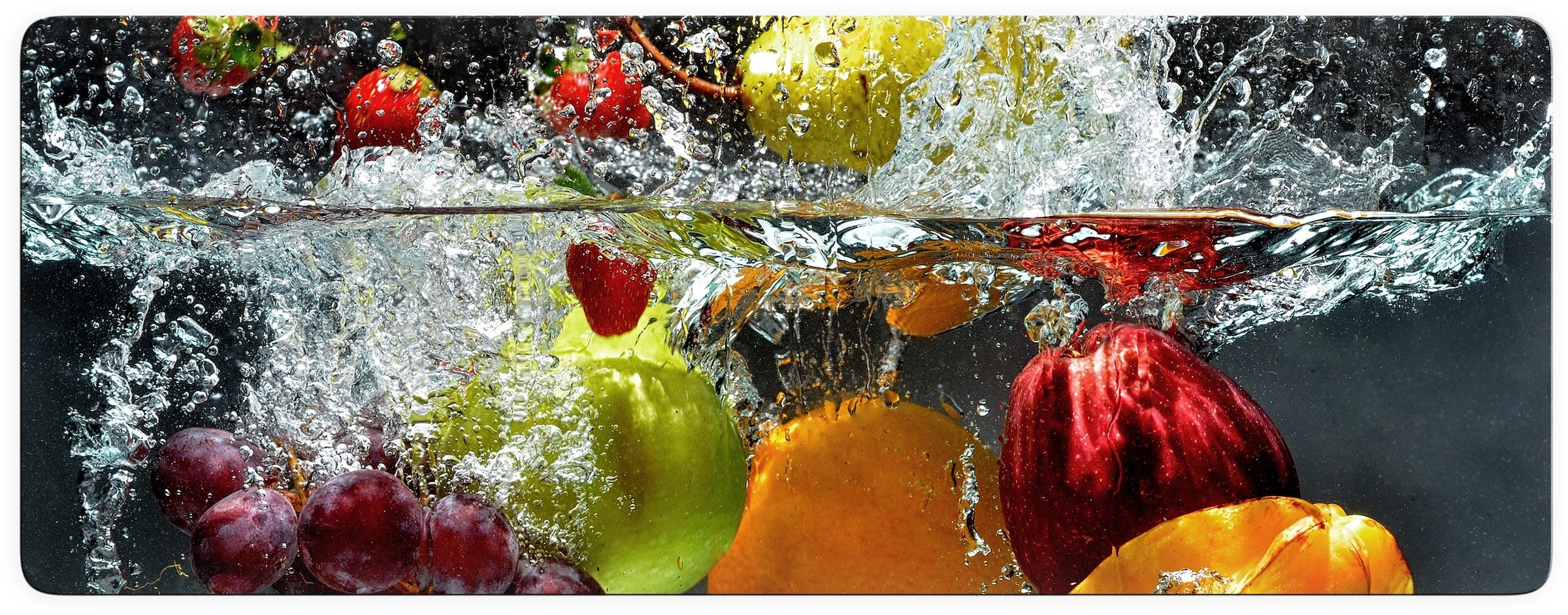 Grössen »Erfrischendes kaufen in 2 Wall-Art Glasbild Obst«,