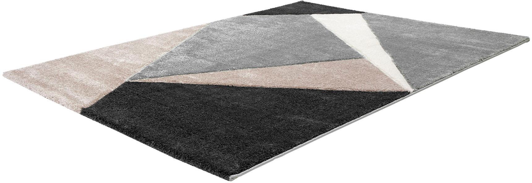 Image of Obsession Hochflor-Teppich »My Broadway 286«, rechteckig, 25 mm Höhe, modernes geometrisches Design, handgearbeiteter Konturenschnitt, ideal im Wohnzimmer & Schlafzimmer bei Ackermann Versand Schweiz