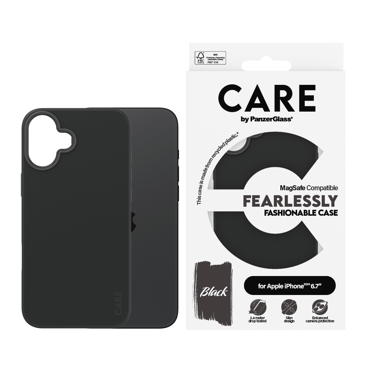 Image of CARE by PanzerGlass Handyhülle "Fashionable Case für Apple iPhone 16 Plus" Backcover, Schutzhülle, Handyschutzhülle, Case, Schutzcase, stossfest