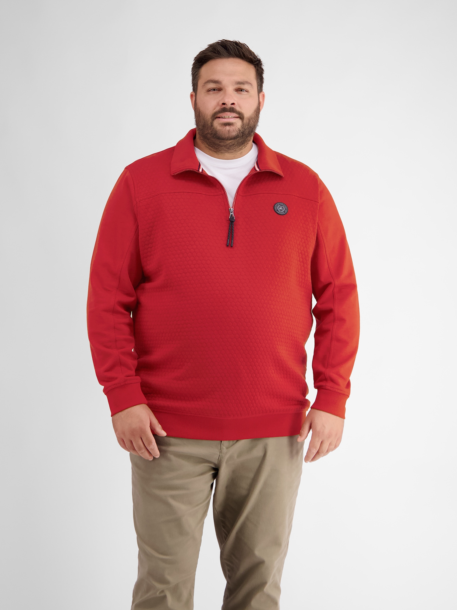 Image of LERROS Sweatshirt "Sweat-Troyer mit Steppnähten"