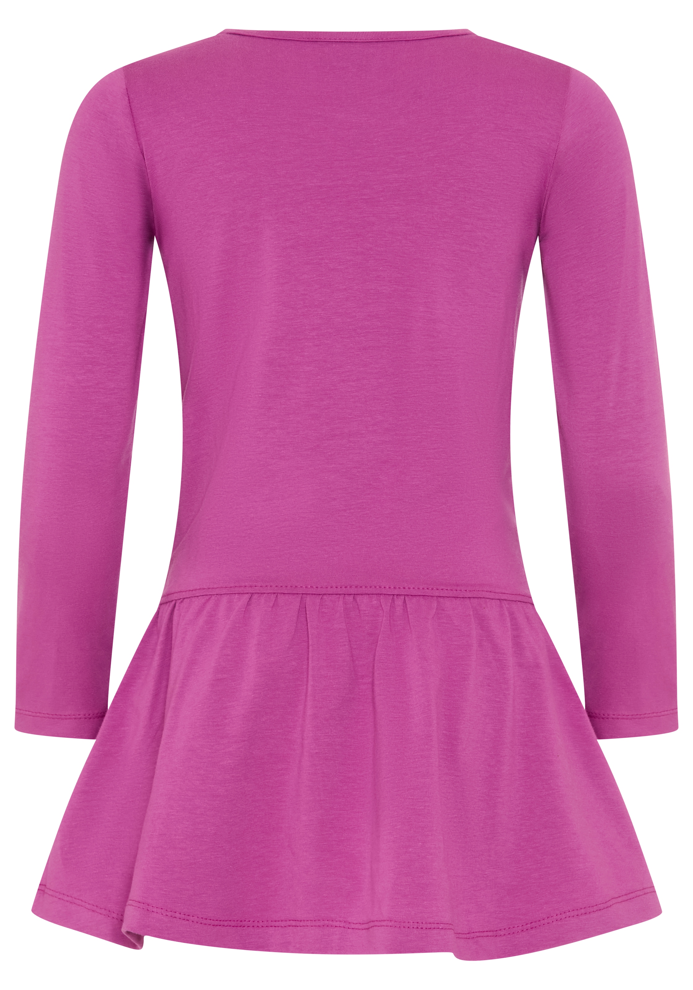 KIDSWORLD Robe en jersey »HAPPY GLITZER TAG« longueur au-dessus du genou, look ludique, en mélange de coton