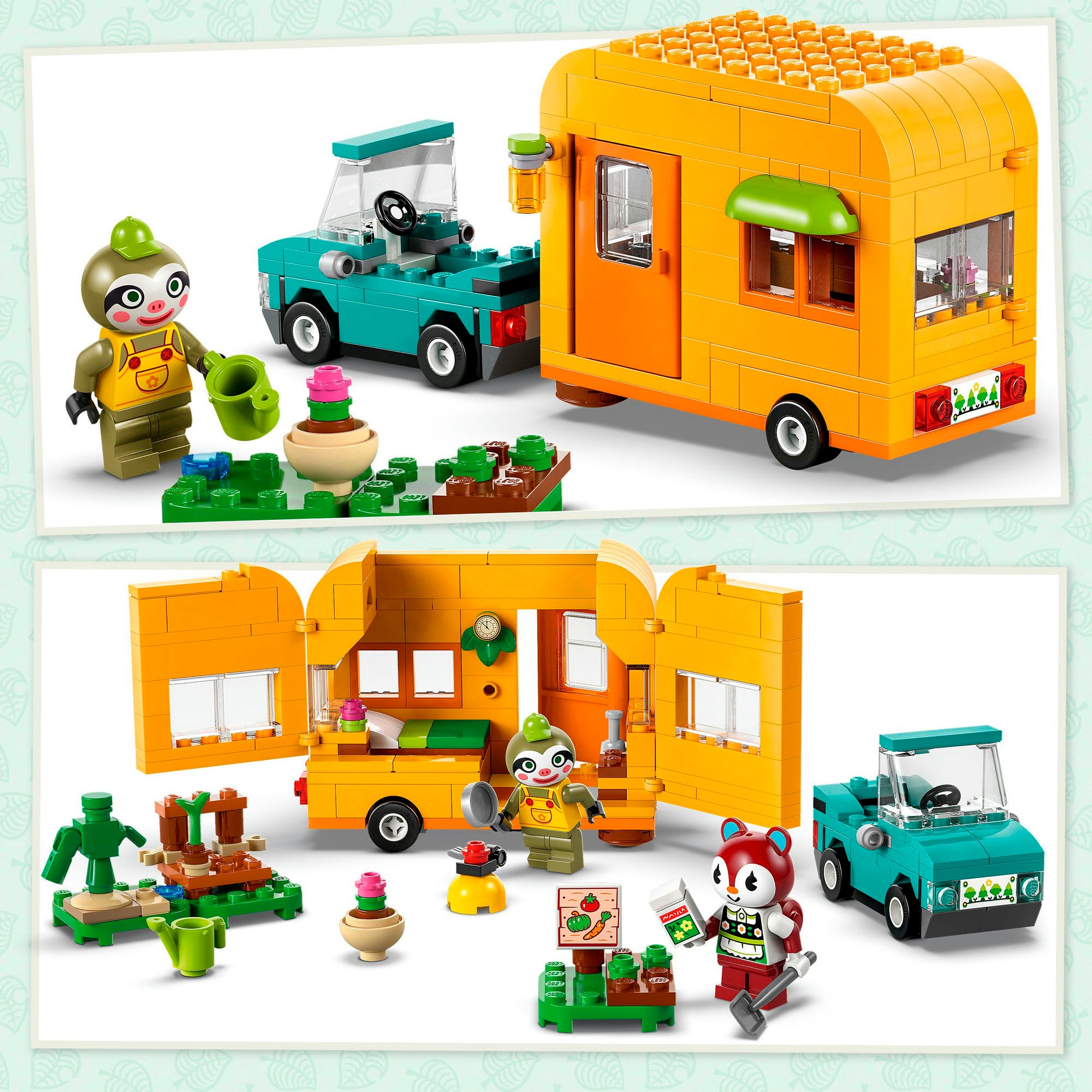 LEGO® Pions de construction »Gerds Wohnwagen & Gärtnerei (77054), LEGO Animal Crossing« Made in Europe