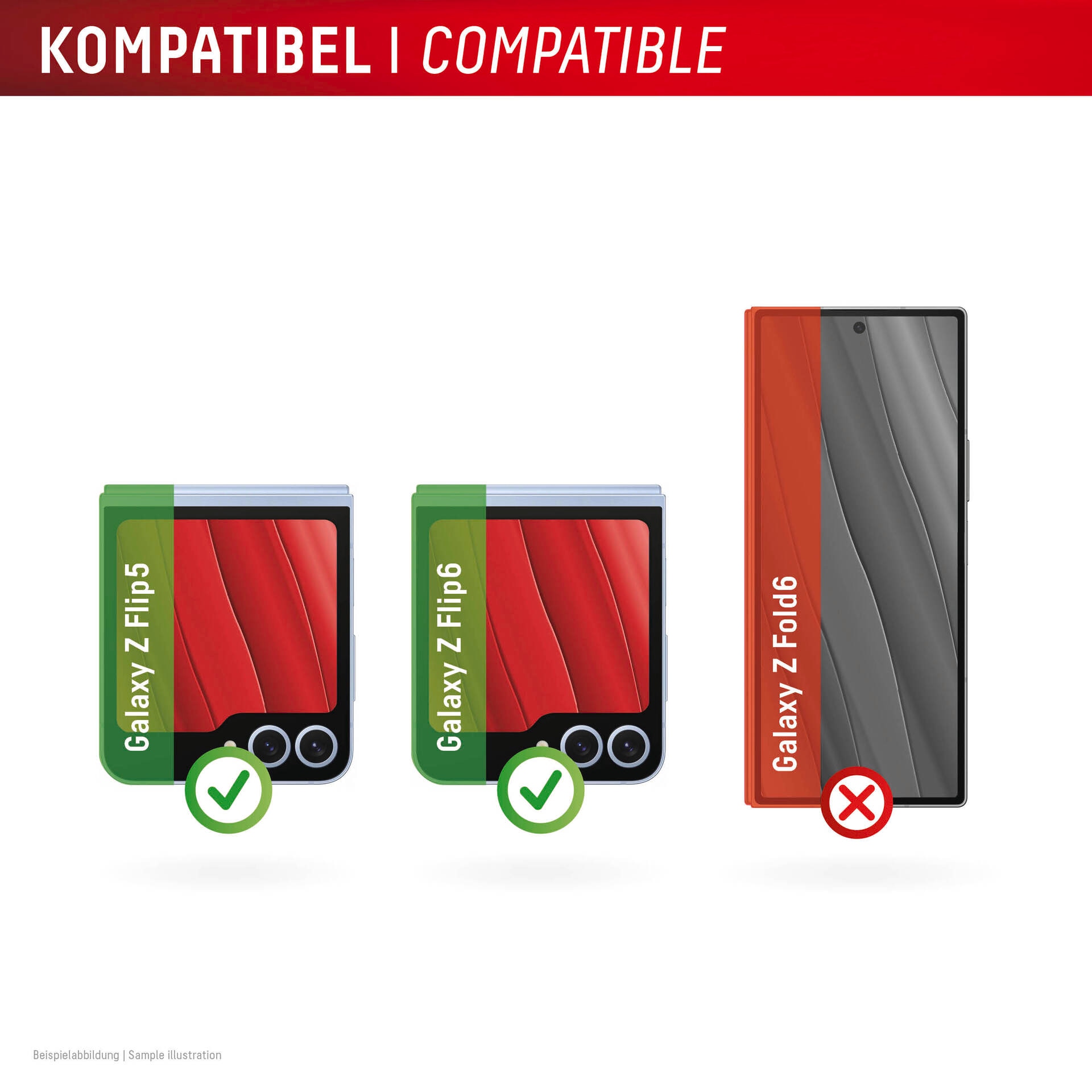 Displex Displayschutzglas »Smart Glass«, Displayschutzfolie, Schutzfolie, Bildschirmschutz, kratz- & stossfest