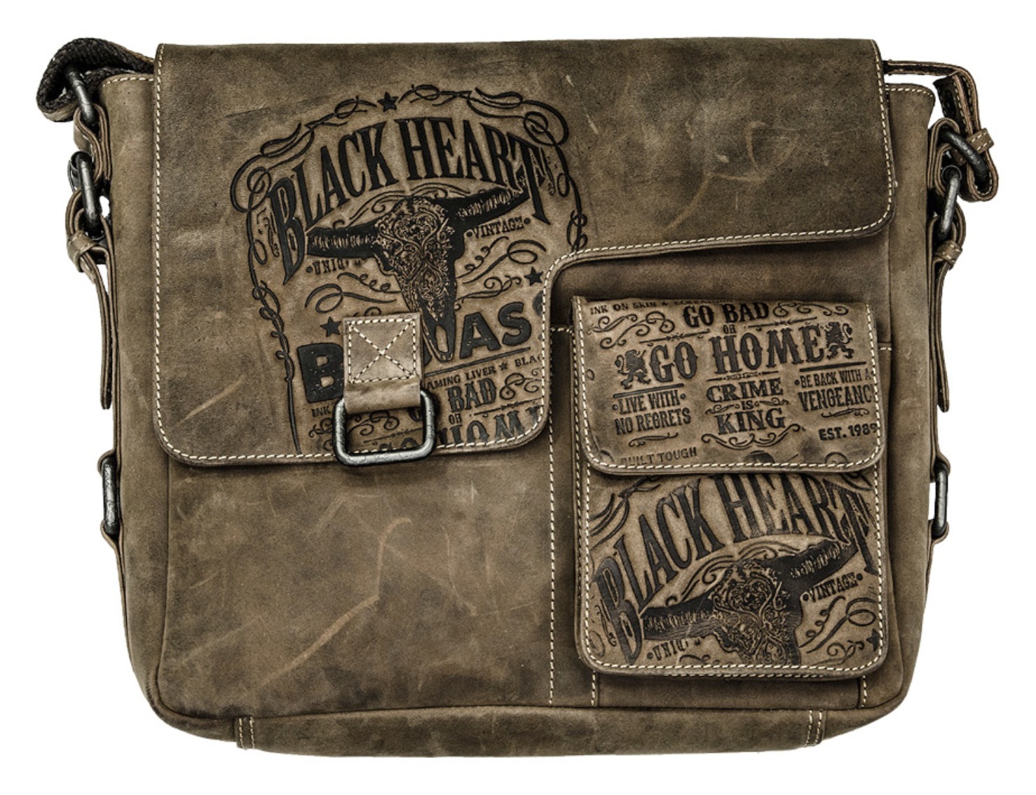 Image of JACK'S INN 54 Umhängetasche »Snakebite«, mit cooler Prägung im Leder bei Ackermann Versand Schweiz