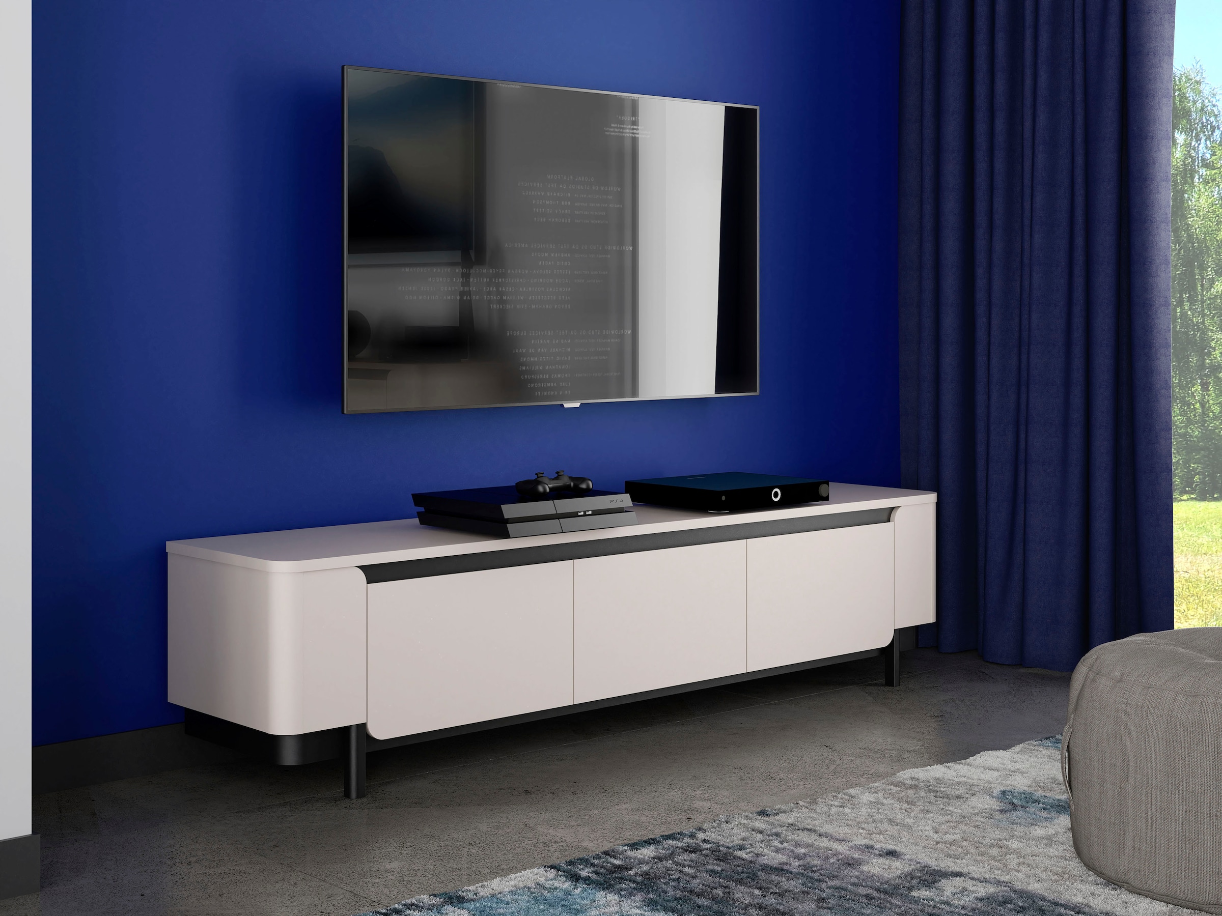 Image of FORTE Lowboard "VodolTV-Board, TV-Schrank" TV Board, Soft Close, Stauraum