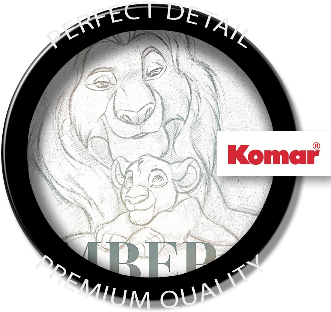 Komar Leinwandbild »Lion King Be Yourself - Grösse 40 x 60 cm«, Disney, (1 St., 40 x 60 cm (Breite x Höhe), Keilrahmenbild mit Echtholzrahmen, Kinderzimmer
