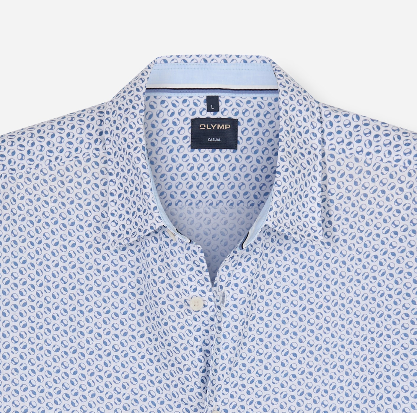 OLYMP Chemise en lin mit Minimal-Muster, aus Leinen, regular fit