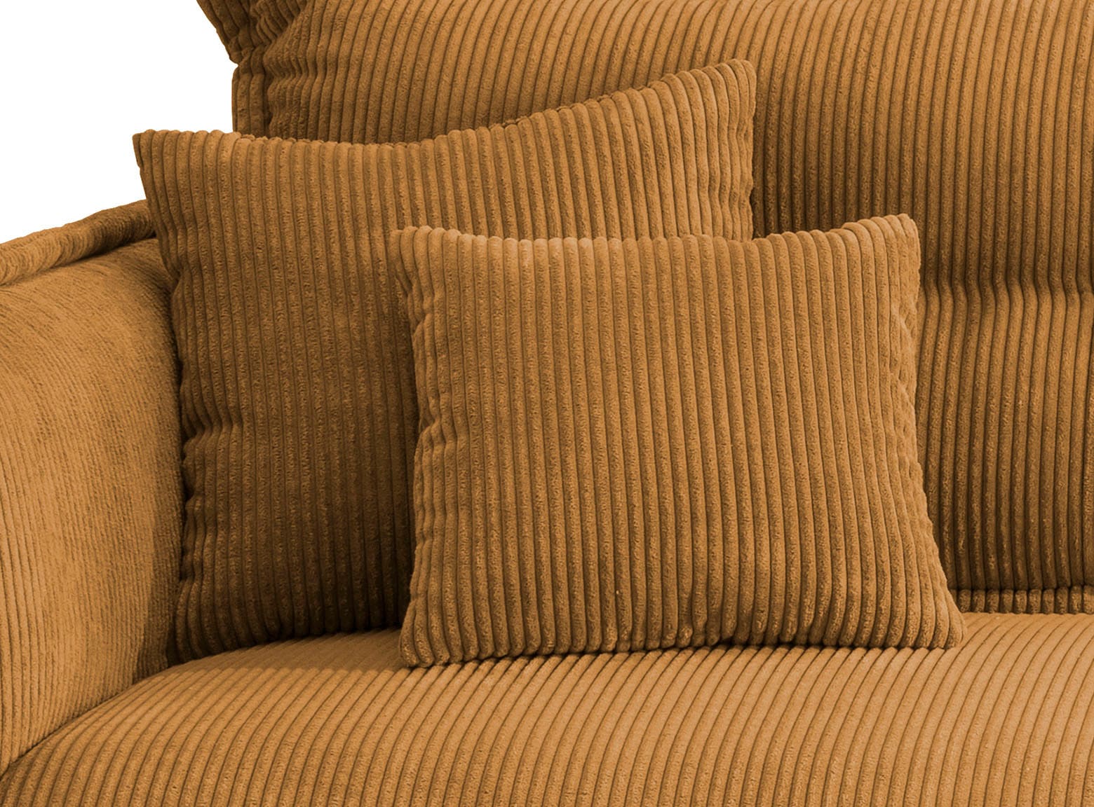 INOSIGN Ecksofa »Lazio modern und bequem, schmale Armlehnen, tolle Detailverarbeitung«, zwei verschiedene Fussfarben wählbar